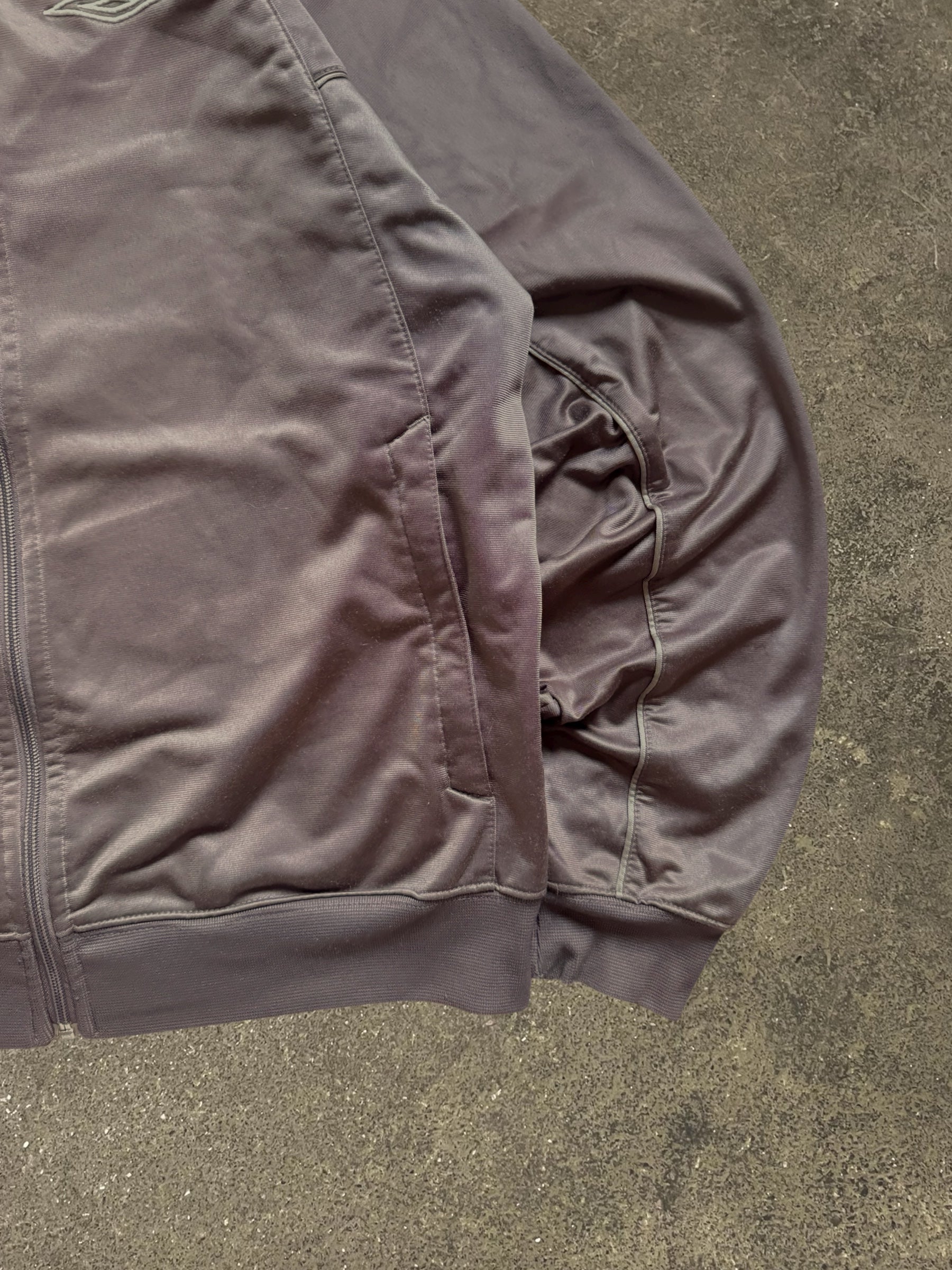 VINTAGE BROWN UMBRO TRACK JACKET