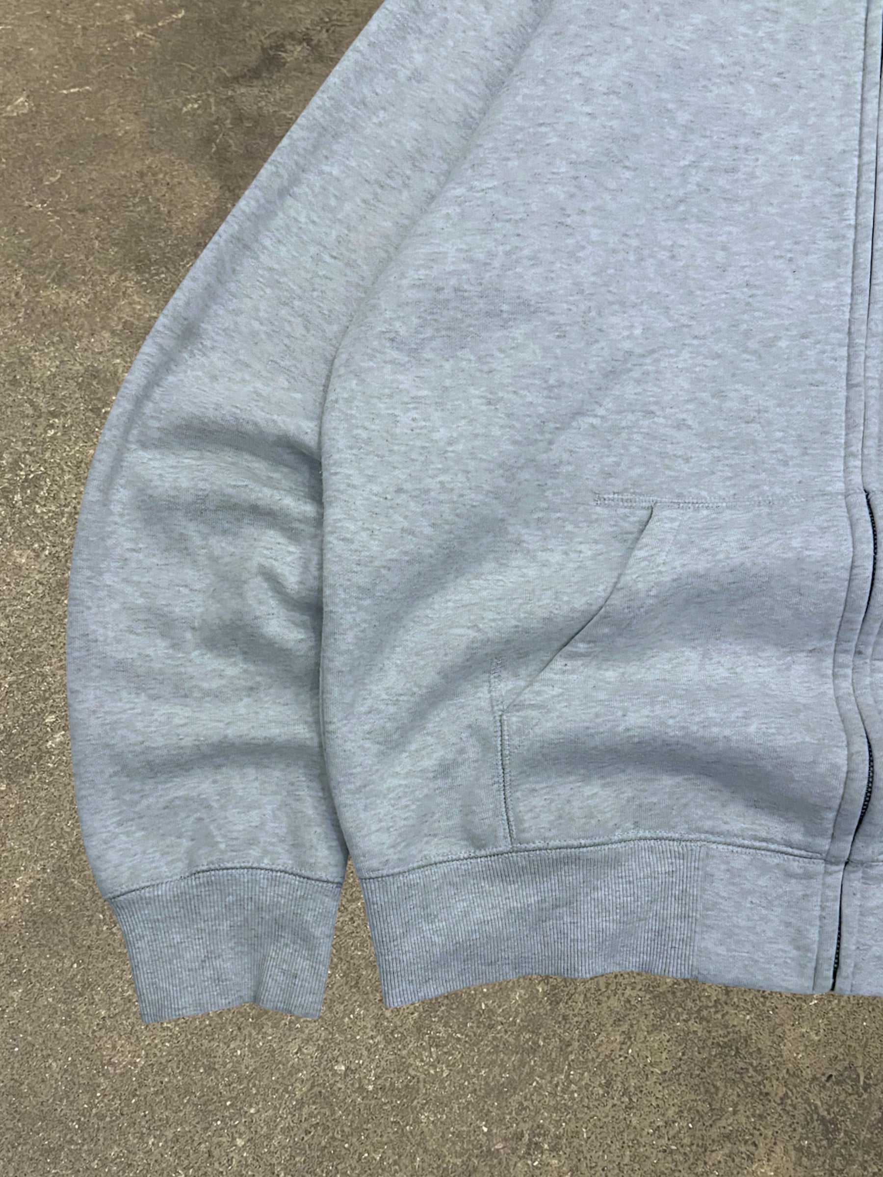 CARHARTT GREY CHASE ZIP-UP HOODIE