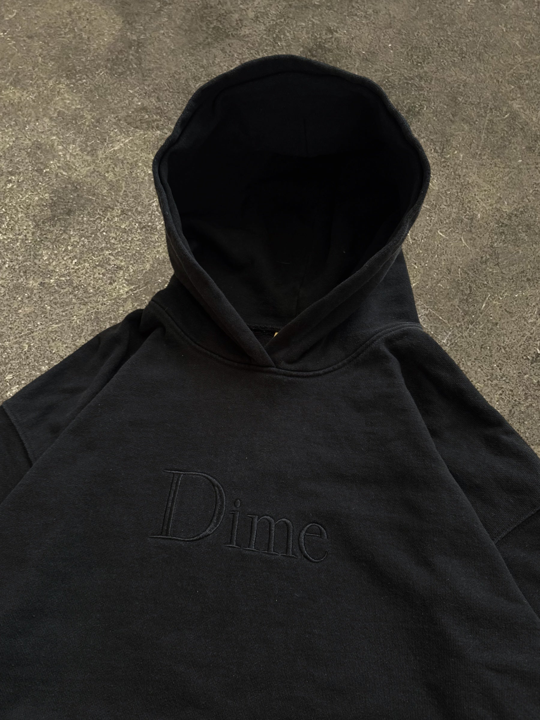 DIME BLACK LOGO HOODIE