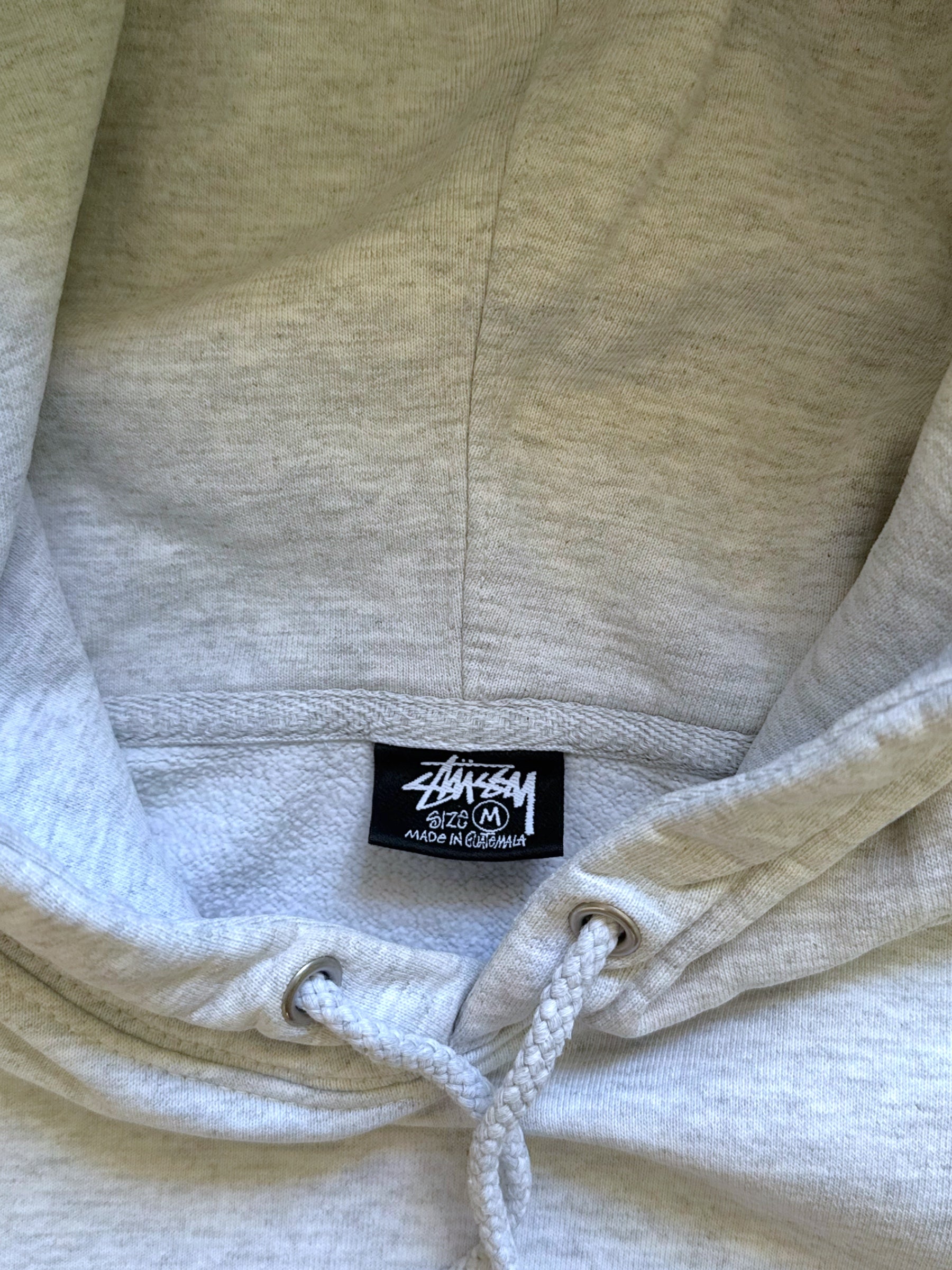 STÜSSY GREY BASIC LOGO HOODIE