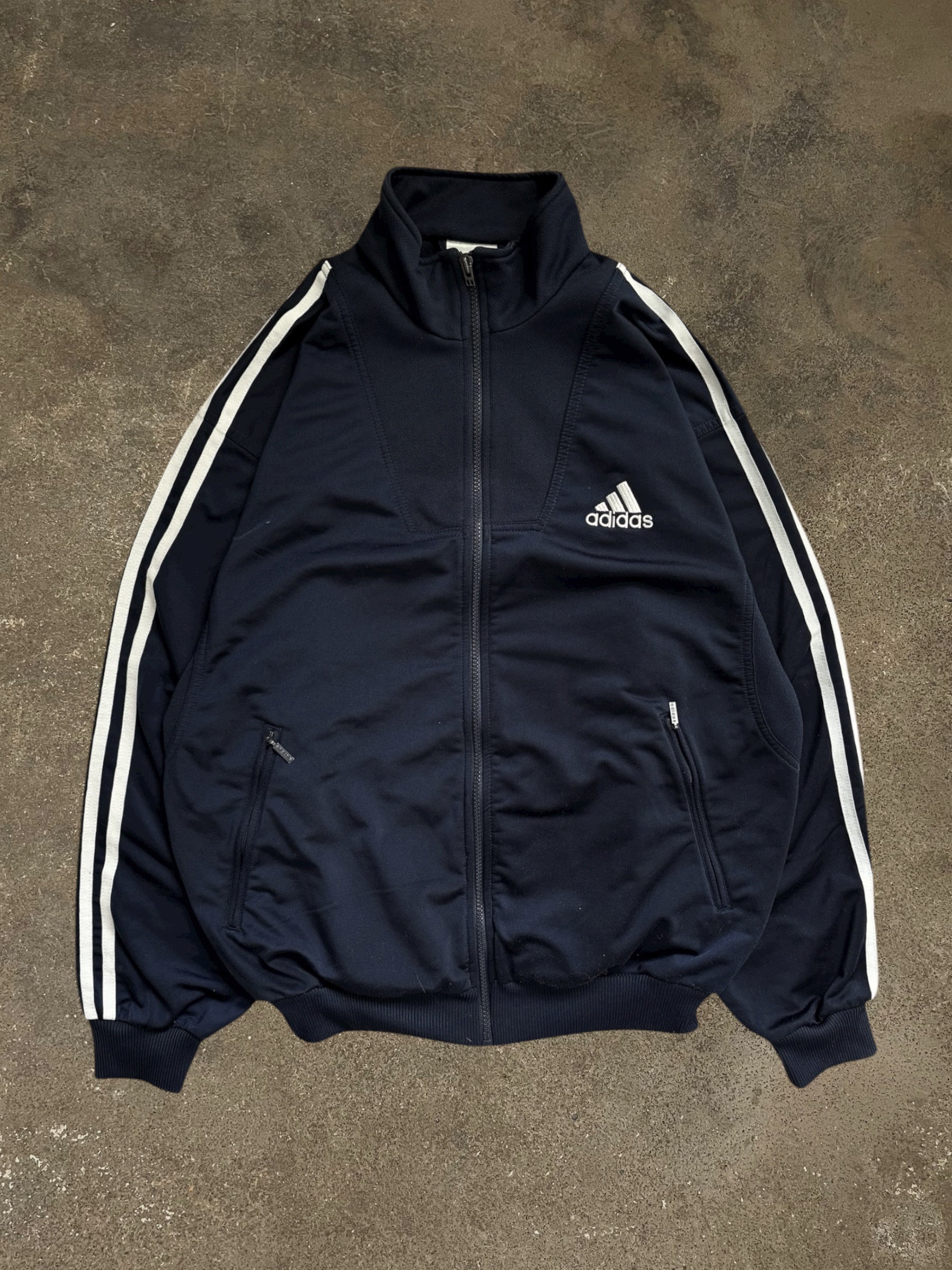 VINTAGE 90S NAVY ADIDAS TRACK JACKET