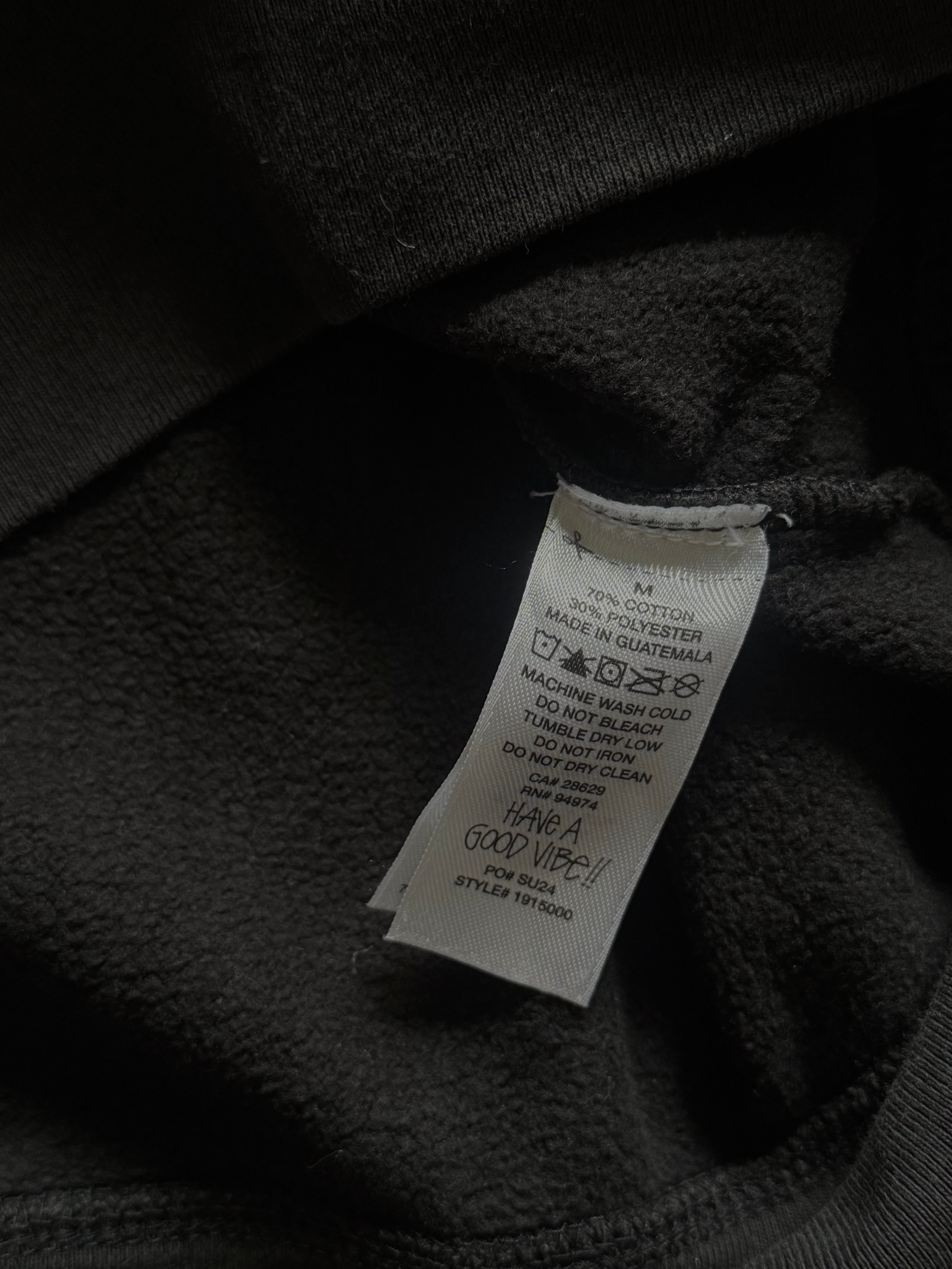 STÜSSY BLACK BASIC LOGO SWEATSHIRT