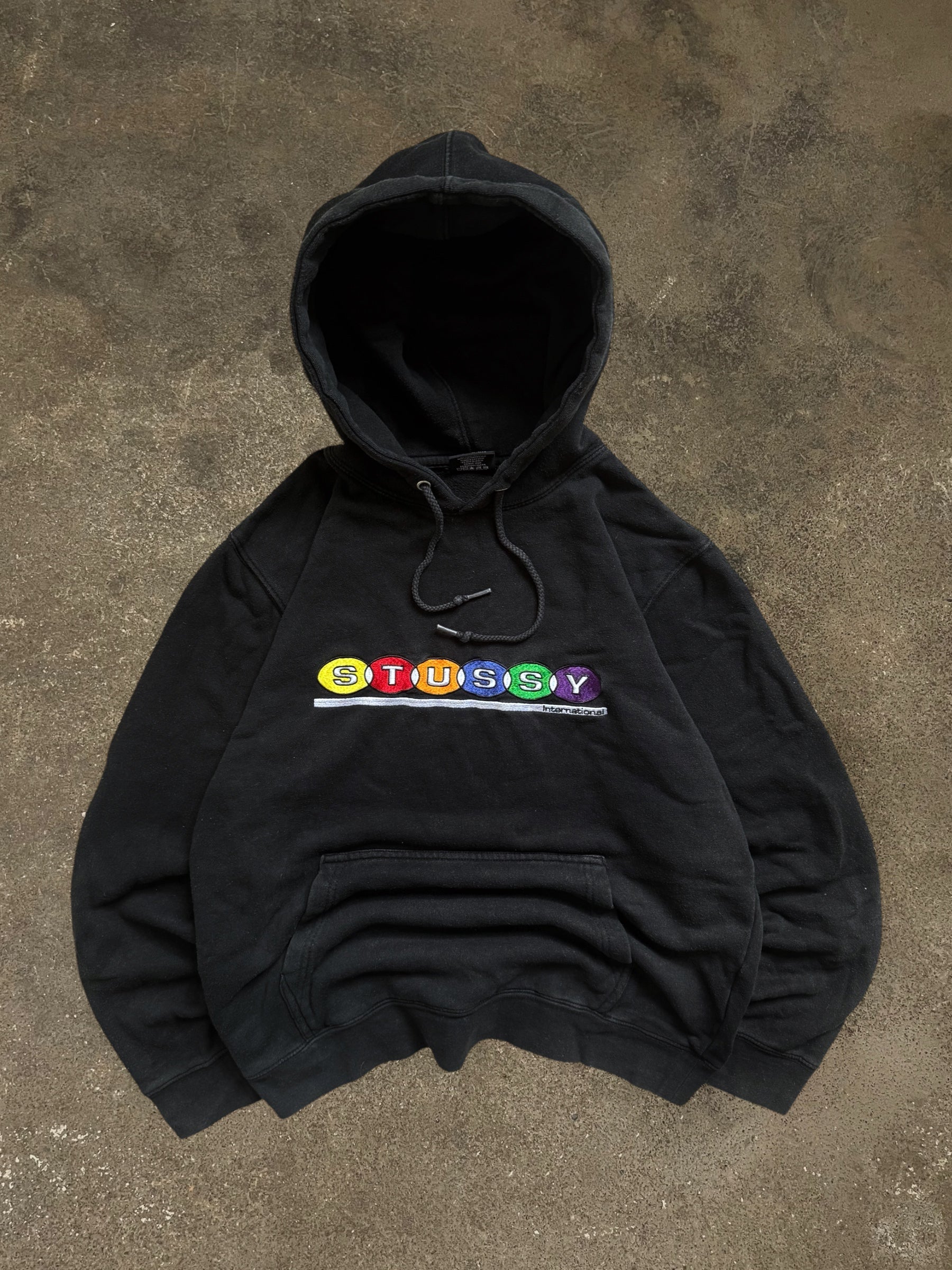 VINTAGE STÜSSY BILLIARDS APPLIQUE HOODIE