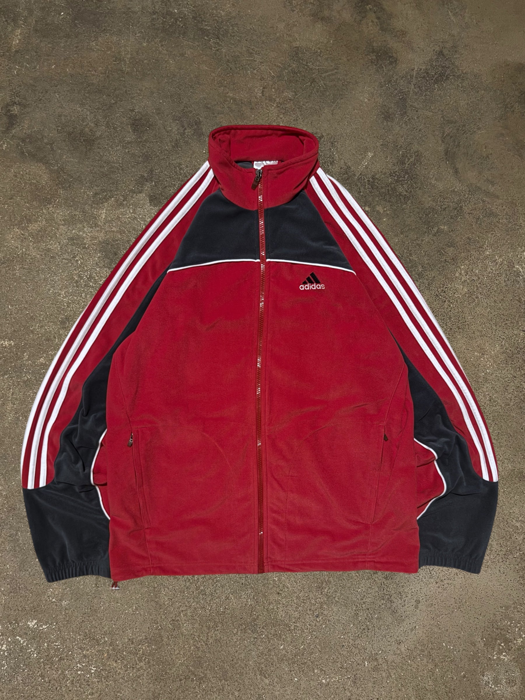 VINTAGE 00S ADIDAS FLEECE TRACK JACKET