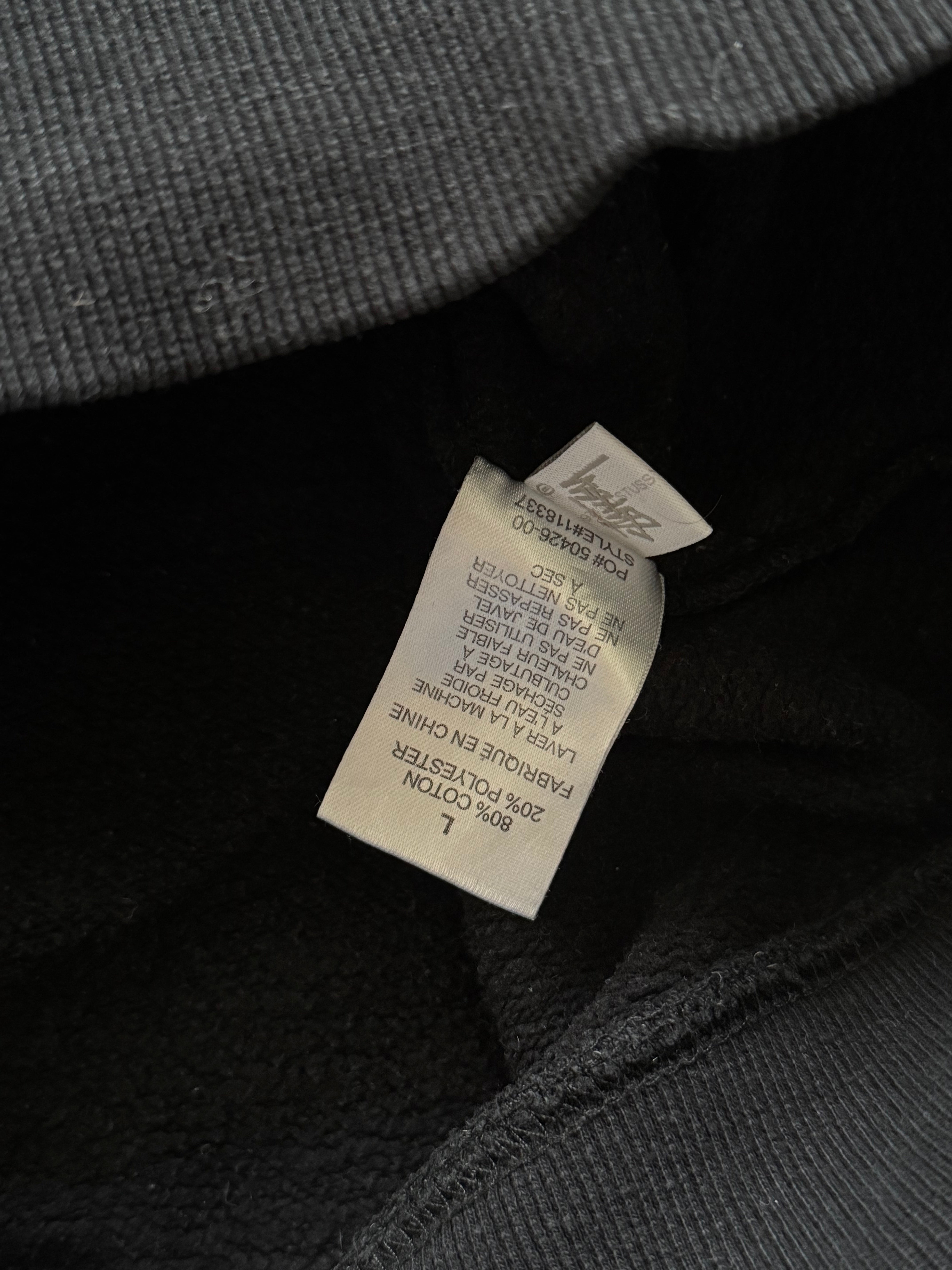 STÜSSY BLACK PRETTY LOGO SWEATSHIRT