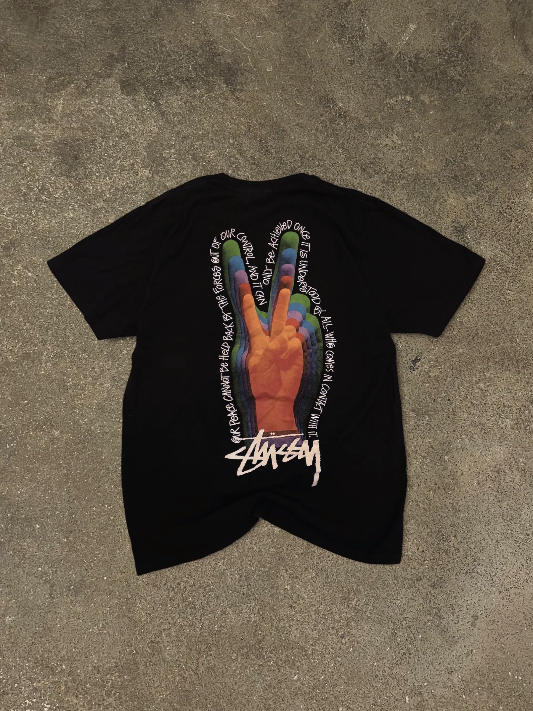 STÜSSY PEACE SIGN T-SHIRT
