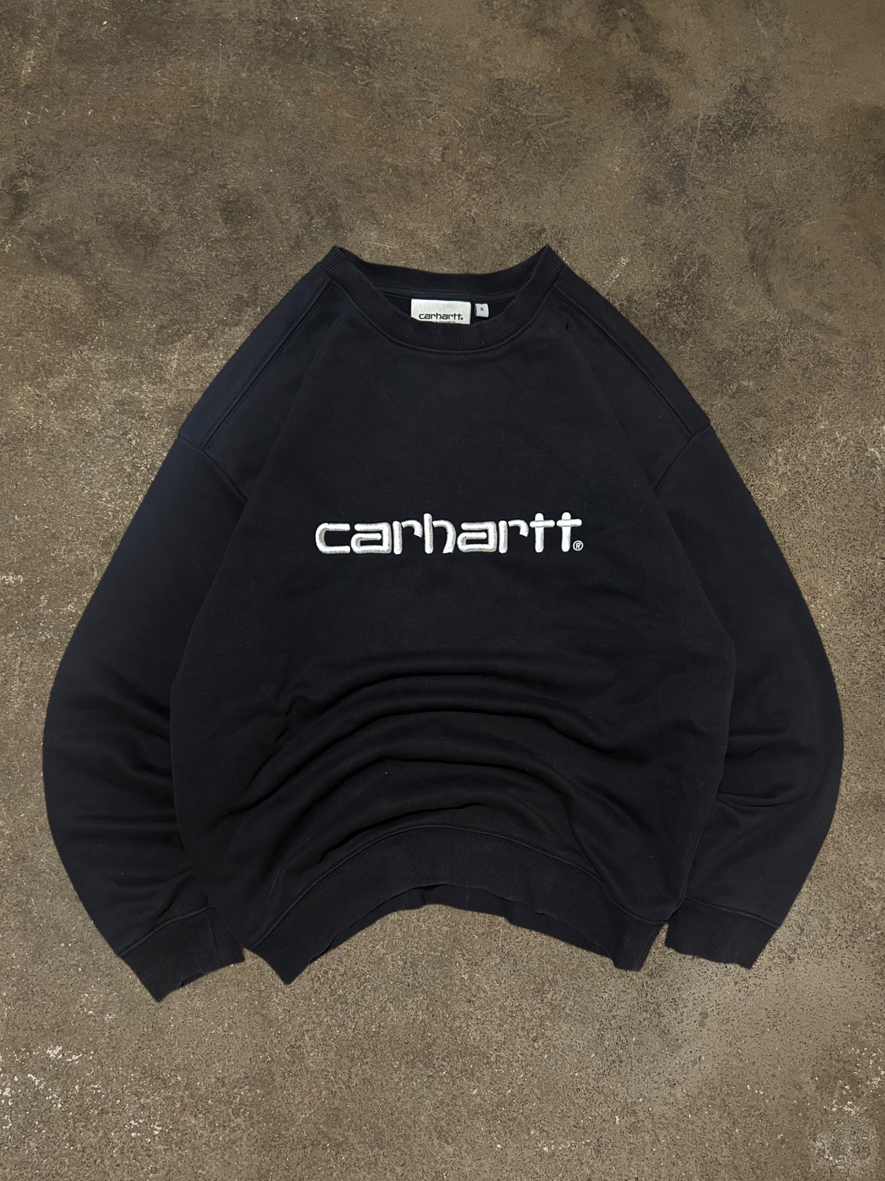 CARHARTT BLACK LOGO SWEATSHIRT