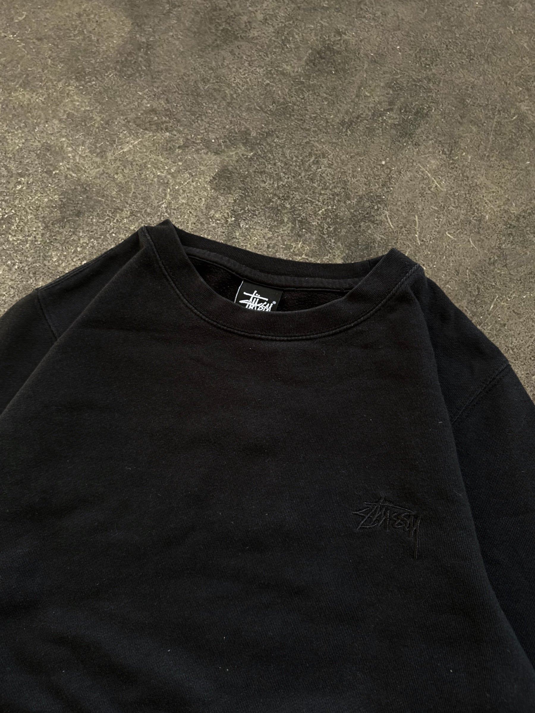 VINTAGE STÜSSY EMBROIDERED LOGO SWEATSHIRT