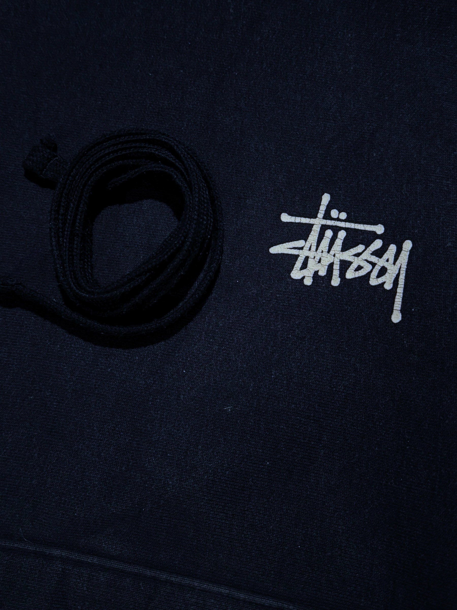 STÜSSY NAVY BASIC LOGO HOODIE