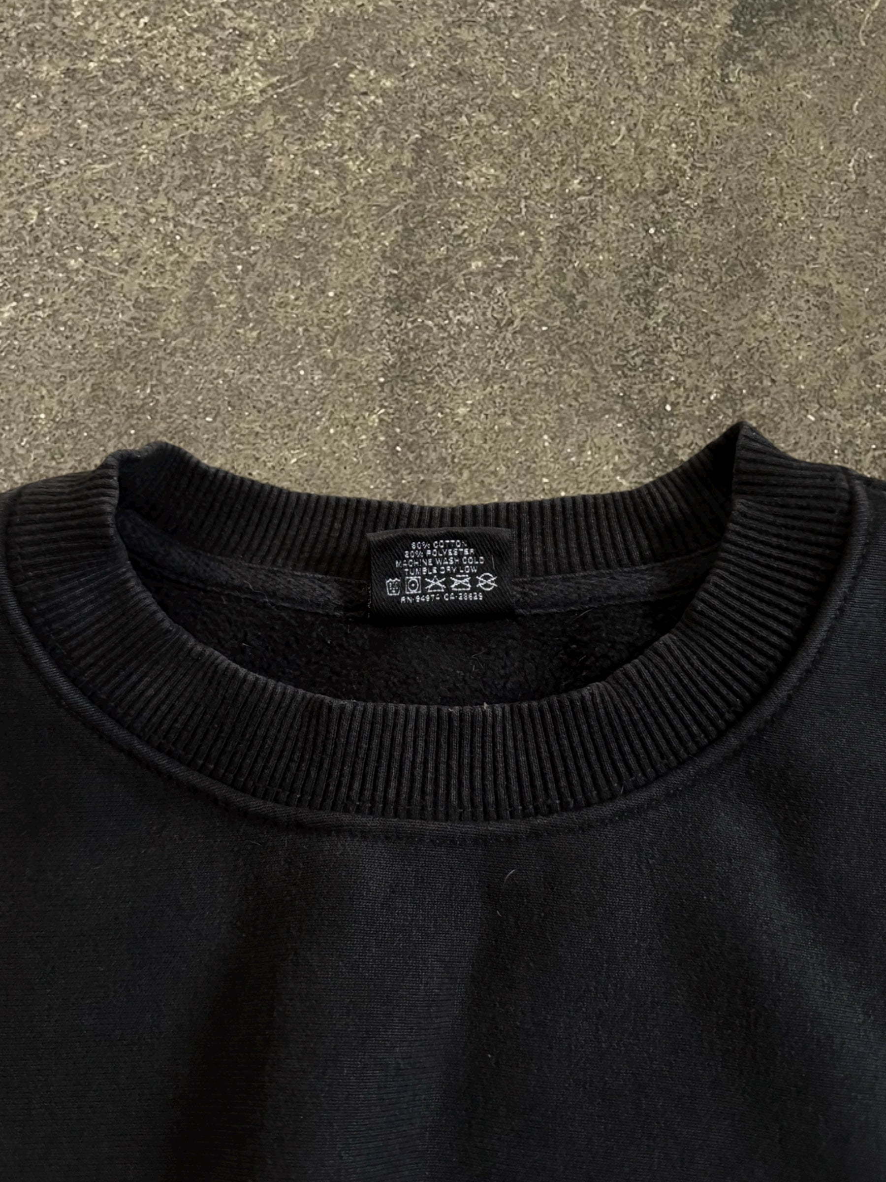 STÜSSY BLACK BASIC LOGO SWEATSHIRT