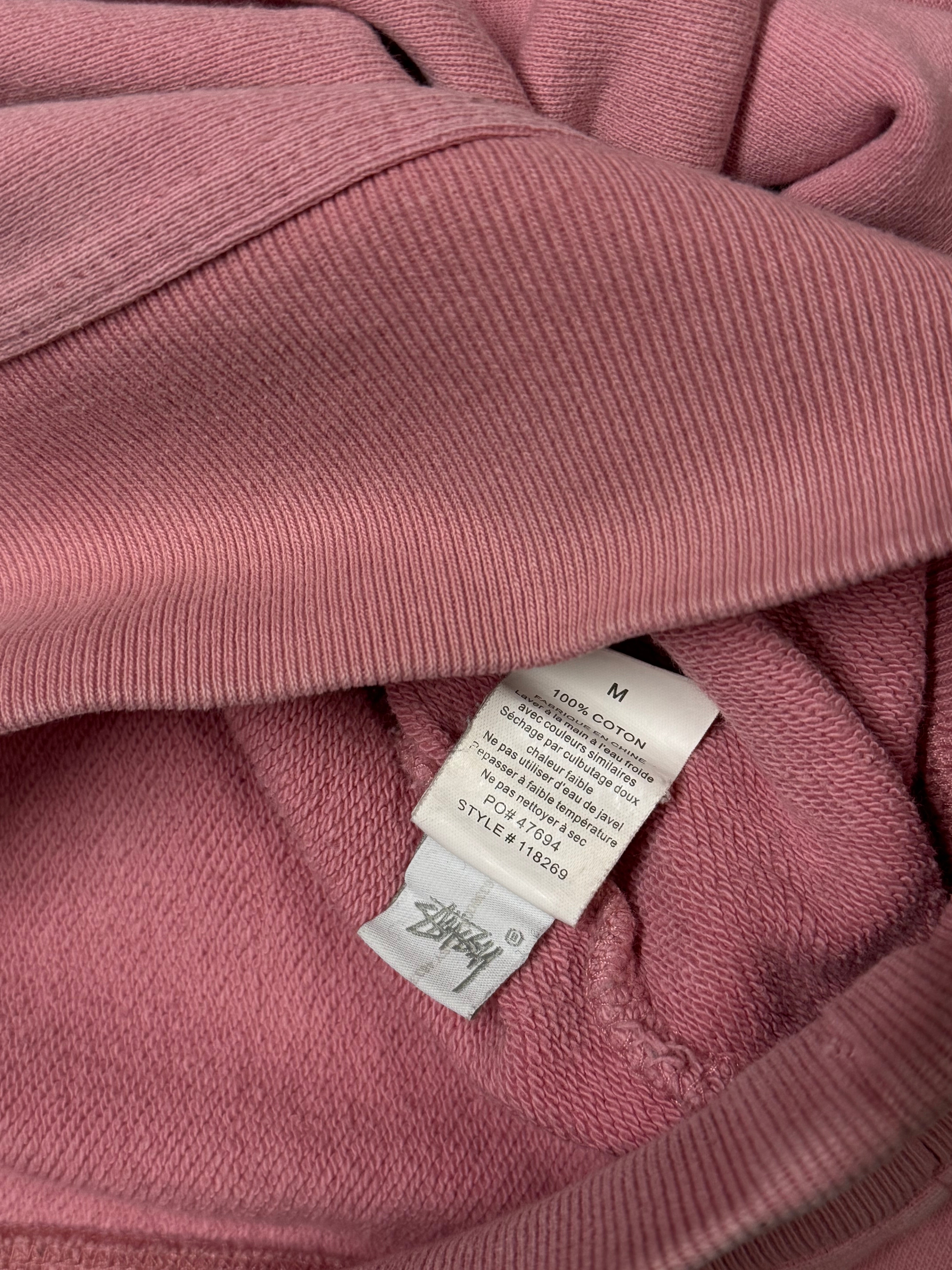 STÜSSY PINK STOCK LOGO SWEATSHIRT