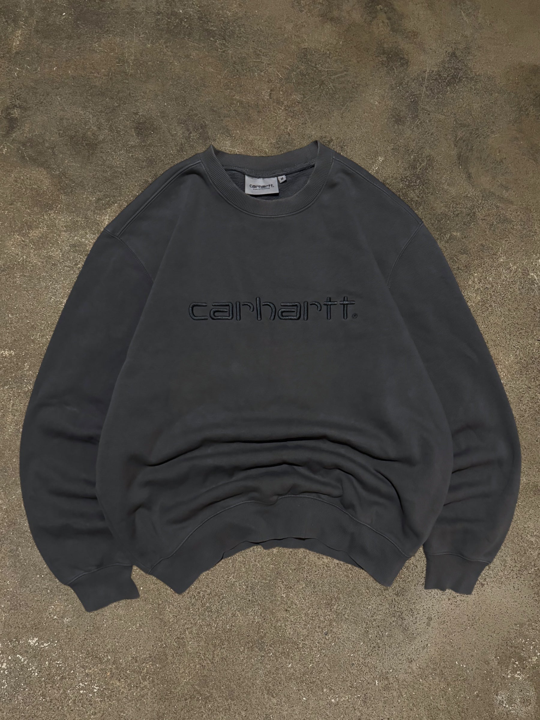 CARHARTT GREY LOGO SWEATSHIRT