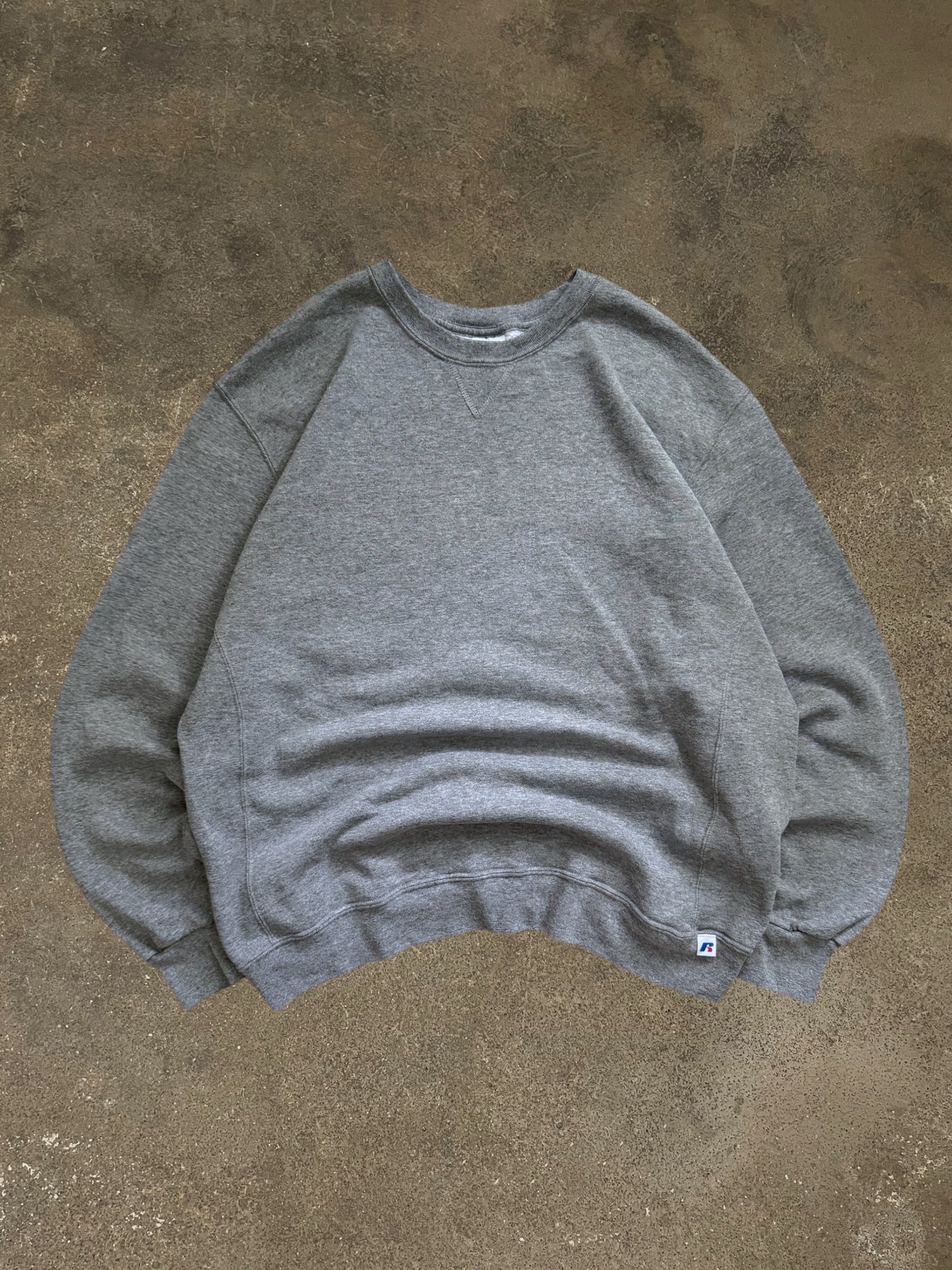 VINTAGE GREY RUSSELL ATHLETIC BLANK SWEATSHIRT
