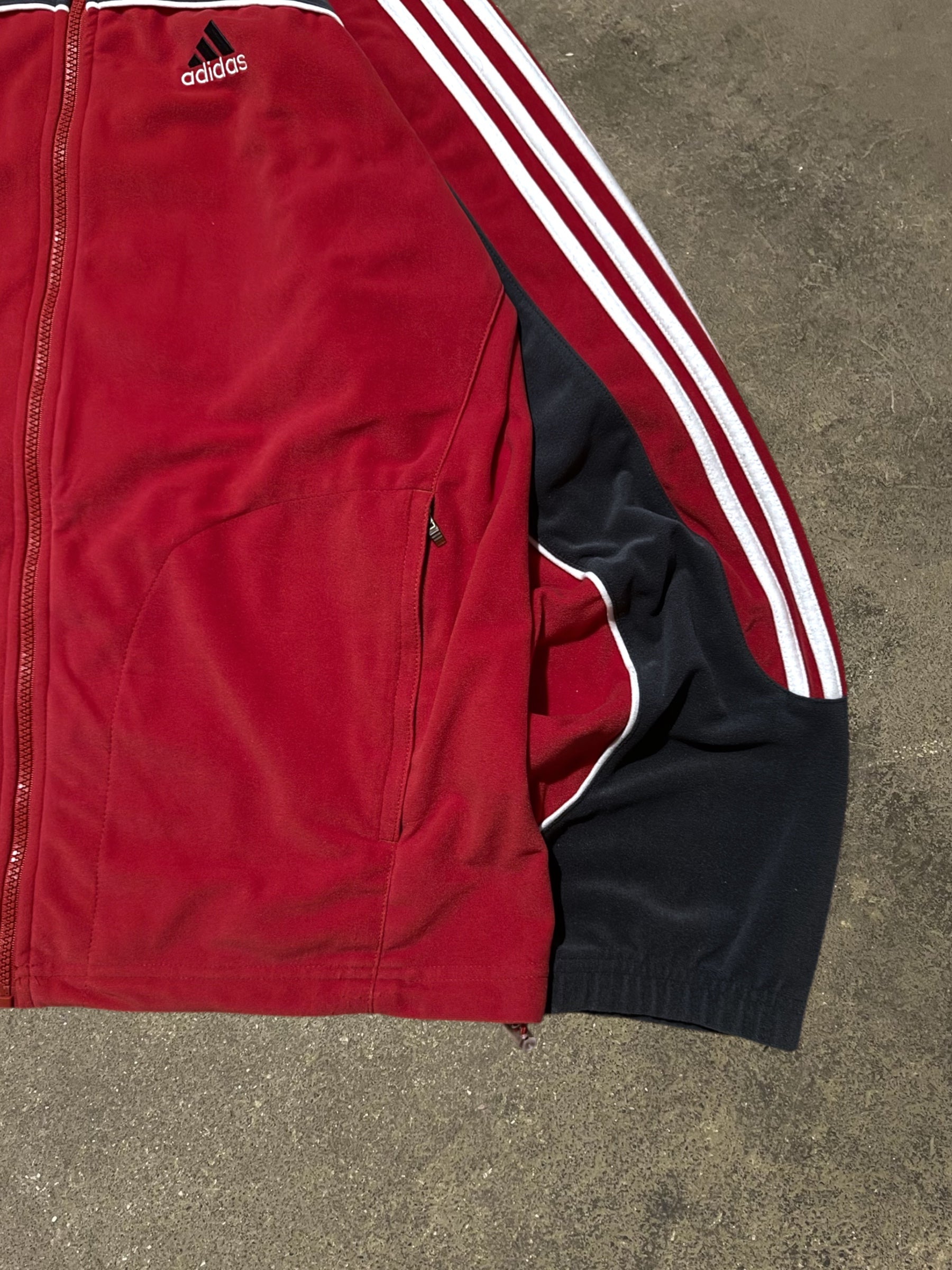 VINTAGE 00S ADIDAS FLEECE TRACK JACKET