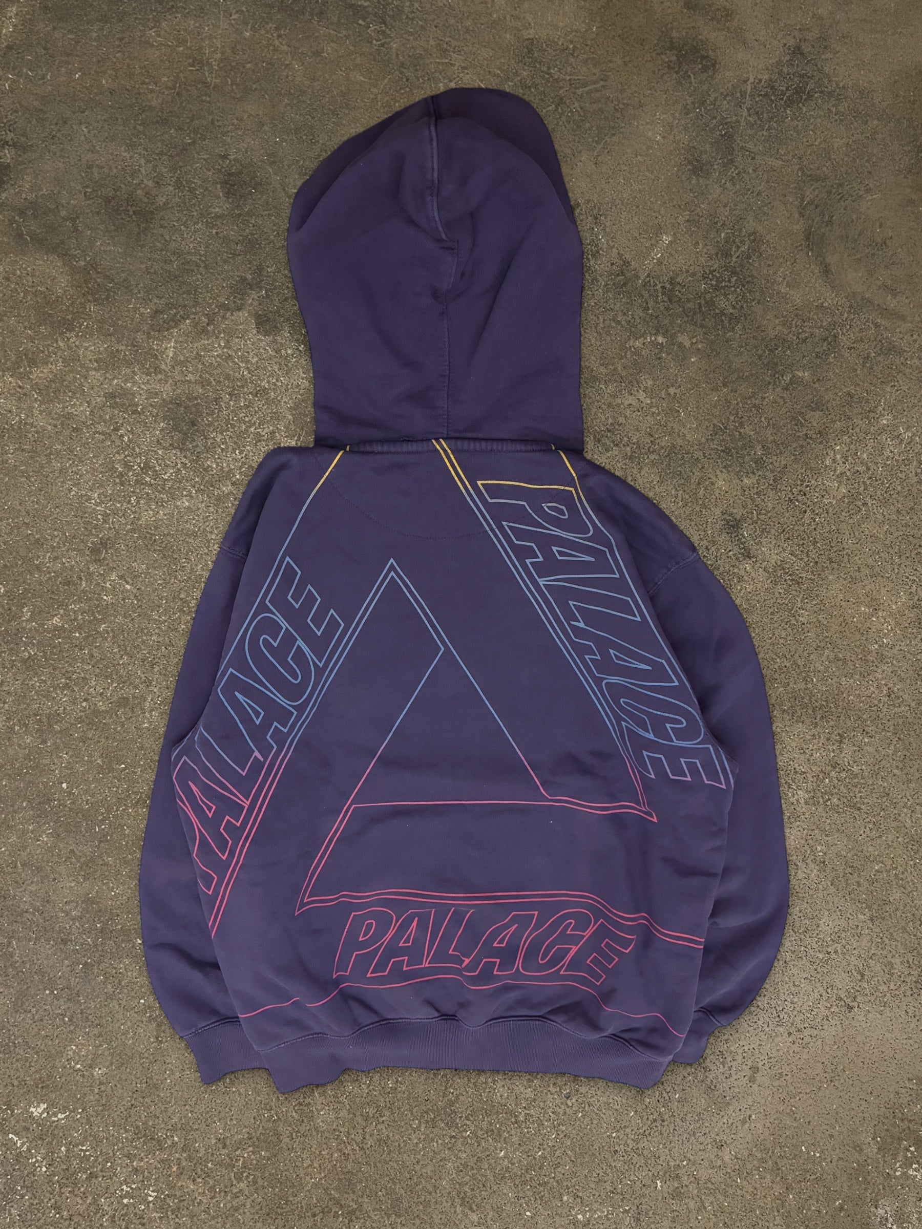 PALACE LINEAR TRIPLE FADE HOODIE