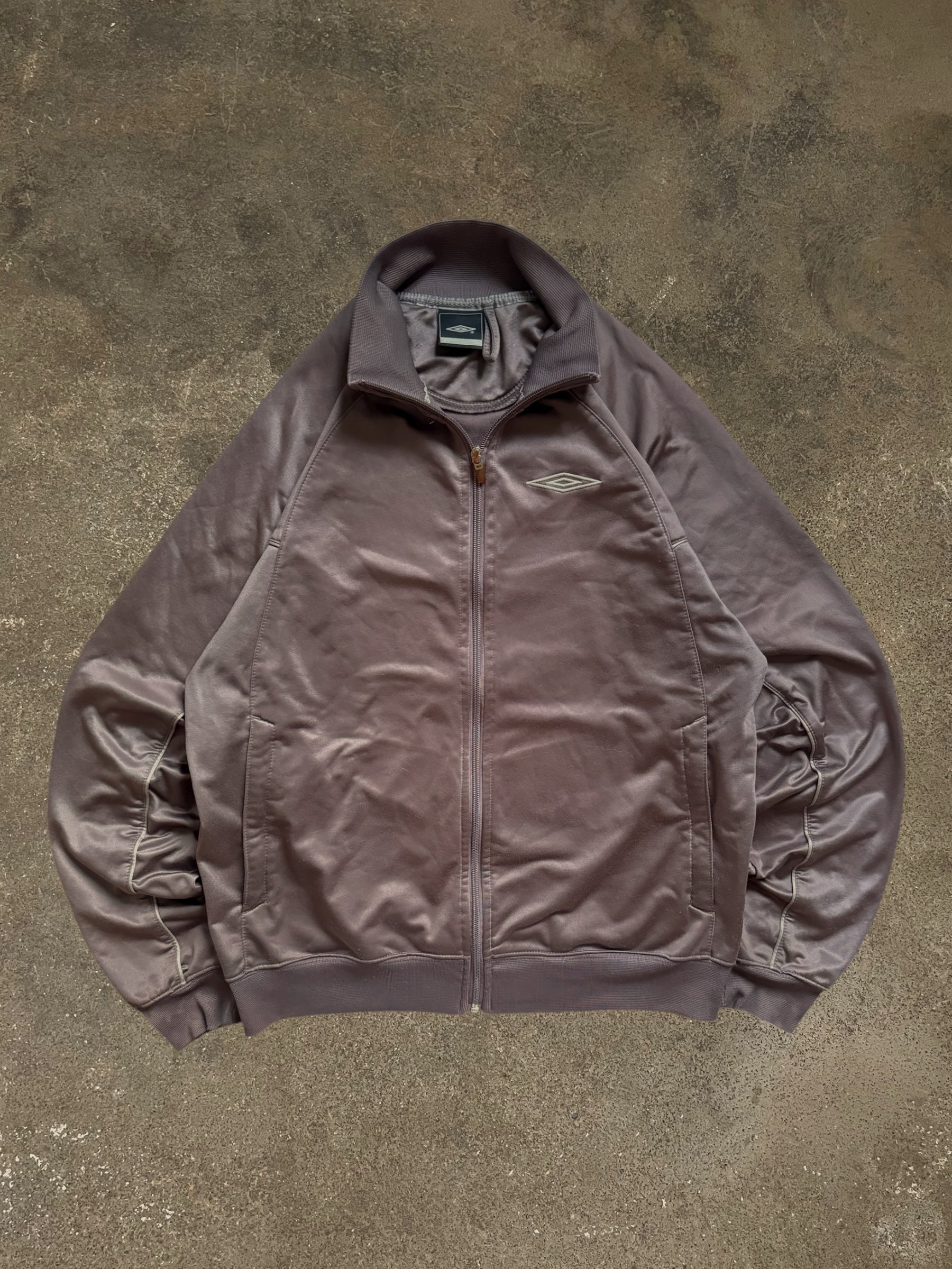VINTAGE BROWN UMBRO TRACK JACKET