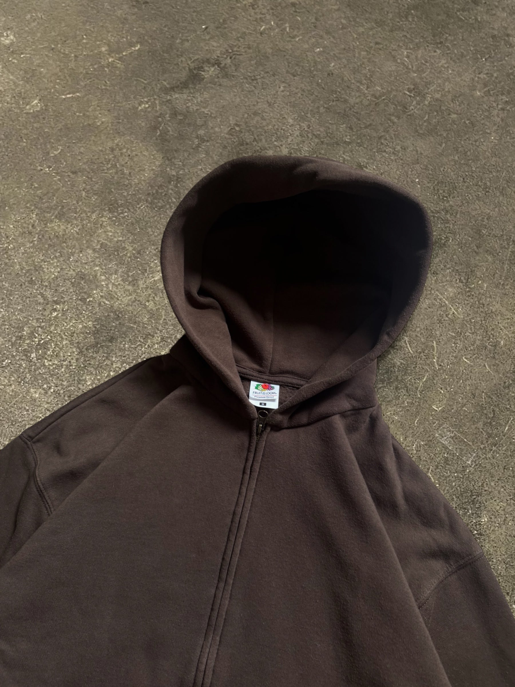 FRUIT OF THE LOOM BLANK ZIP-UP HOODIE