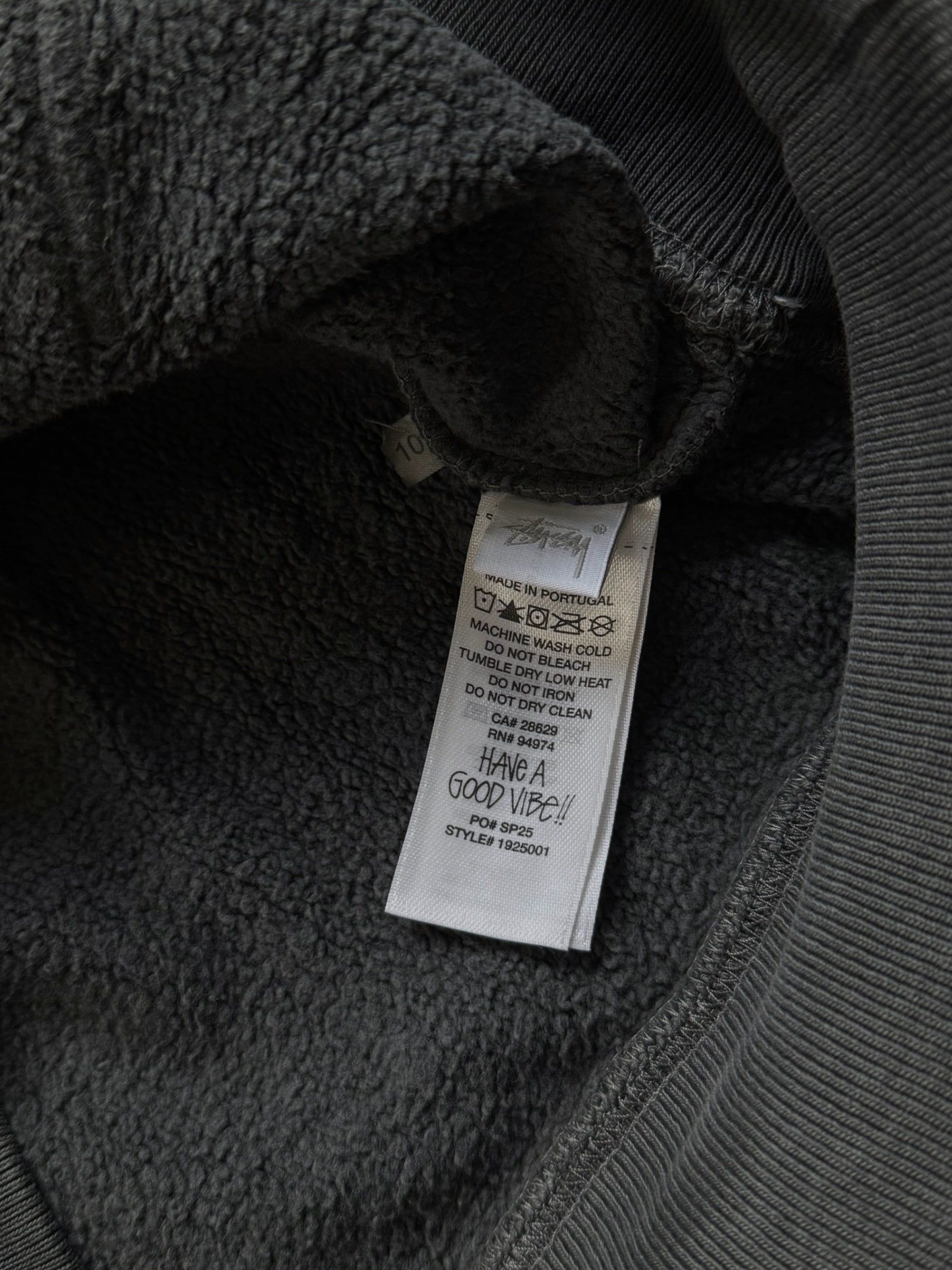 STÜSSY PIGMENT DYED BASIC LOGO HOODIE