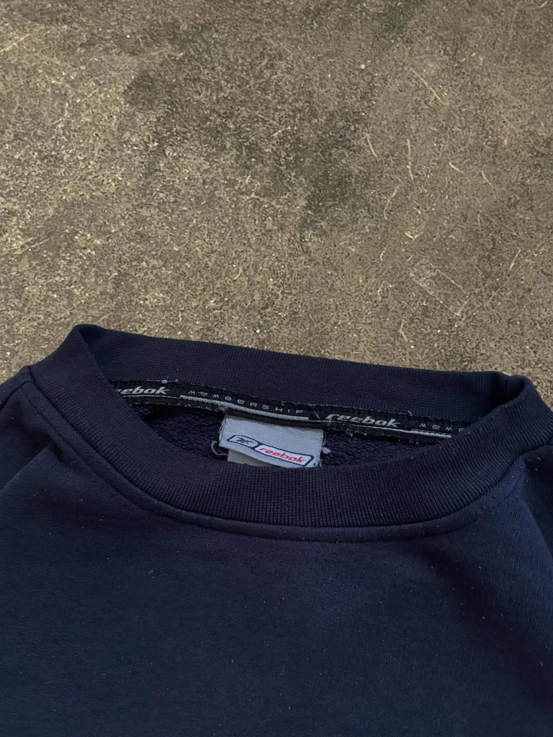 VINTAGE NAVY REEBOK MEMBERSHIP SWEATSHIRT