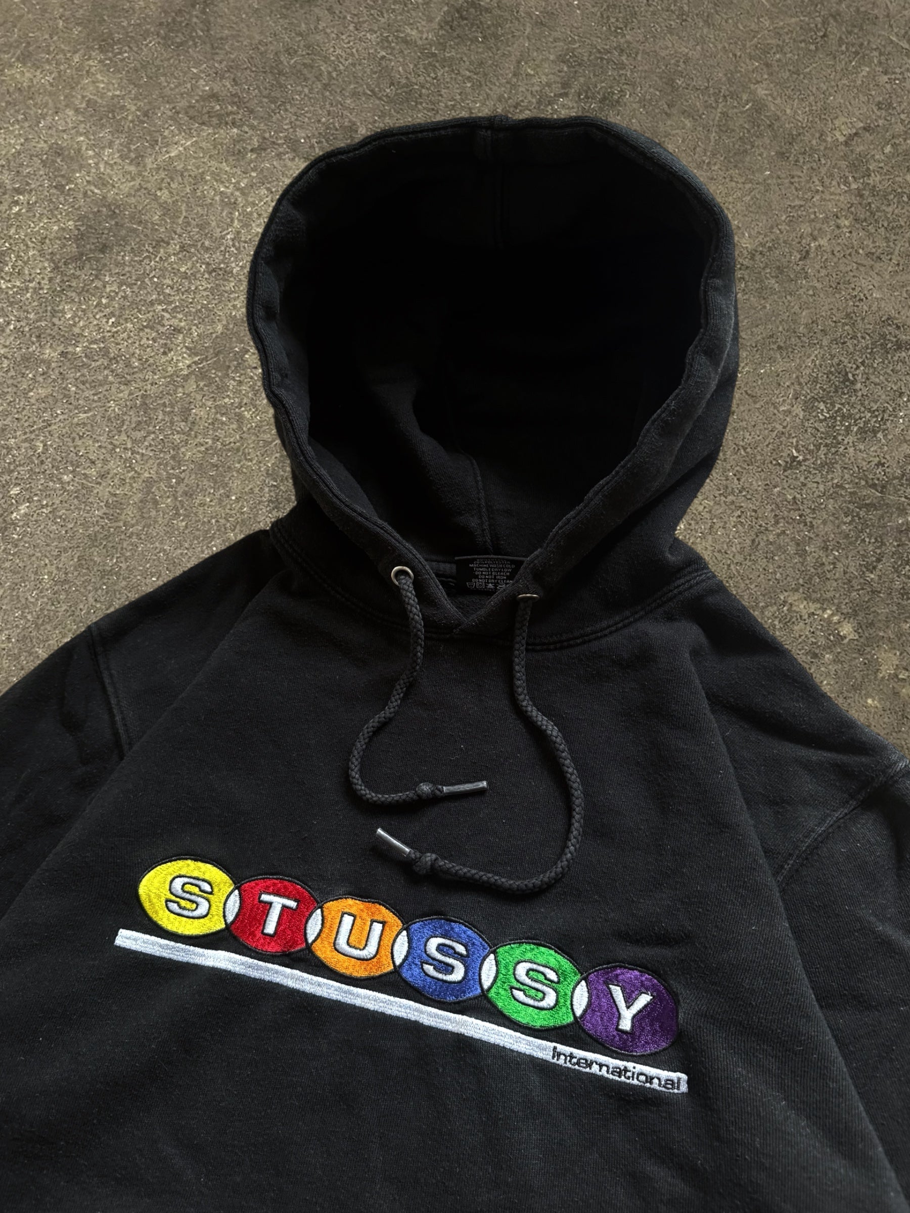VINTAGE STÜSSY BILLIARDS APPLIQUE HOODIE