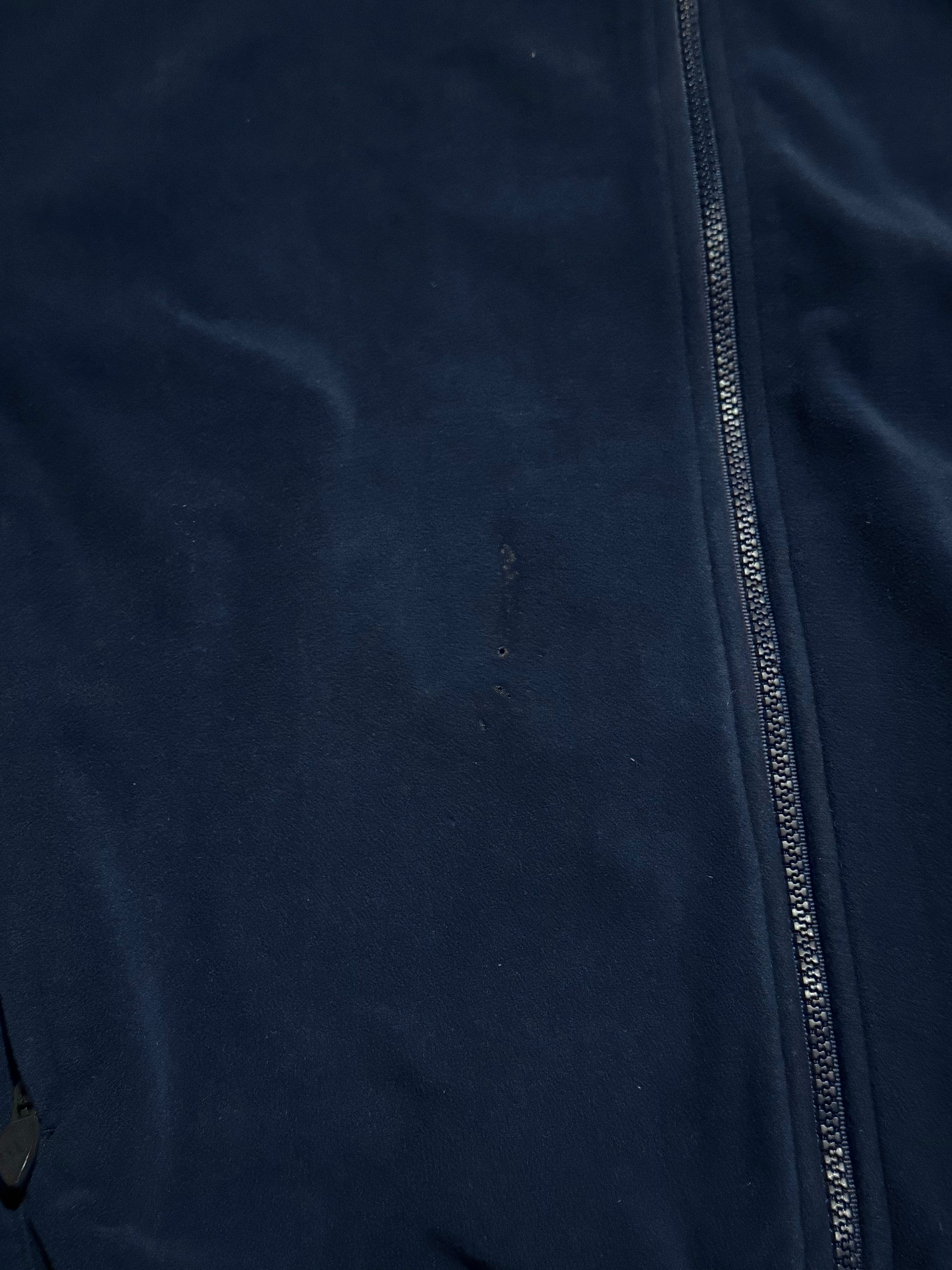 VINTAGE 90S ADIDAS NAVY FLEECE TRACK JACKET