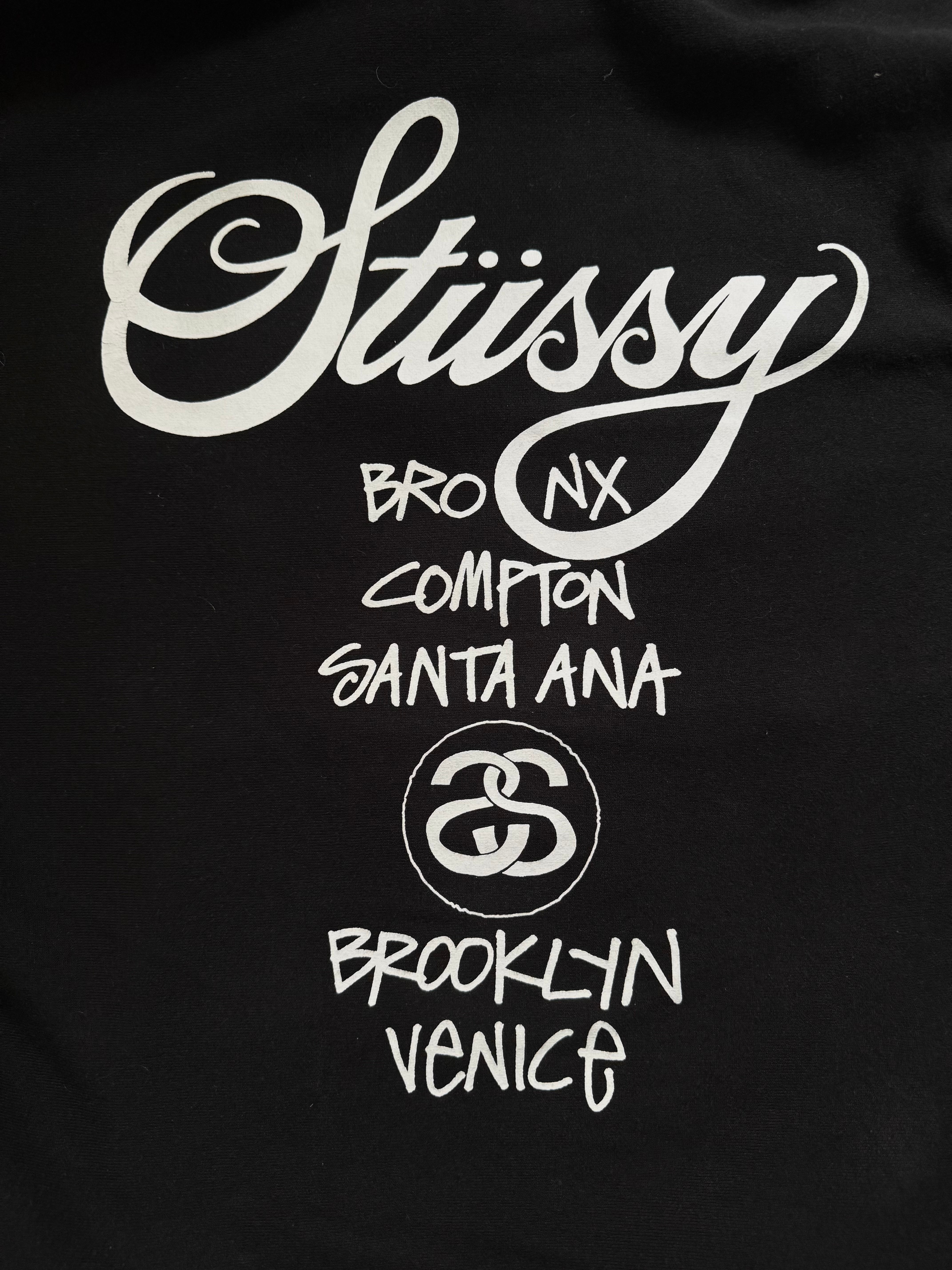 STÜSSY BLACK WORLD TOUR HOODIE