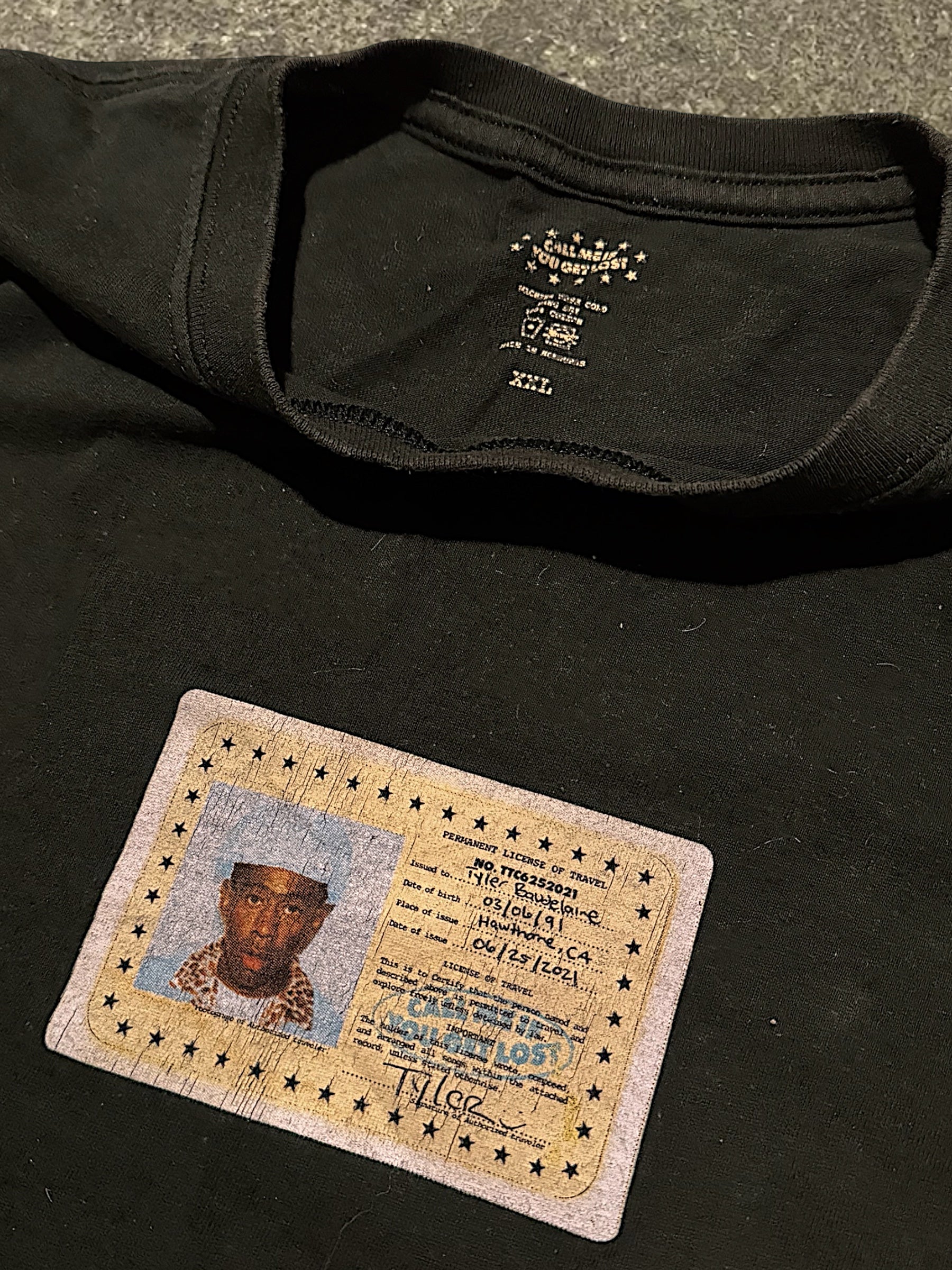 TYLER THE CREATOR CALL ME IF YOU GET LOST TOUR T-SHIRT