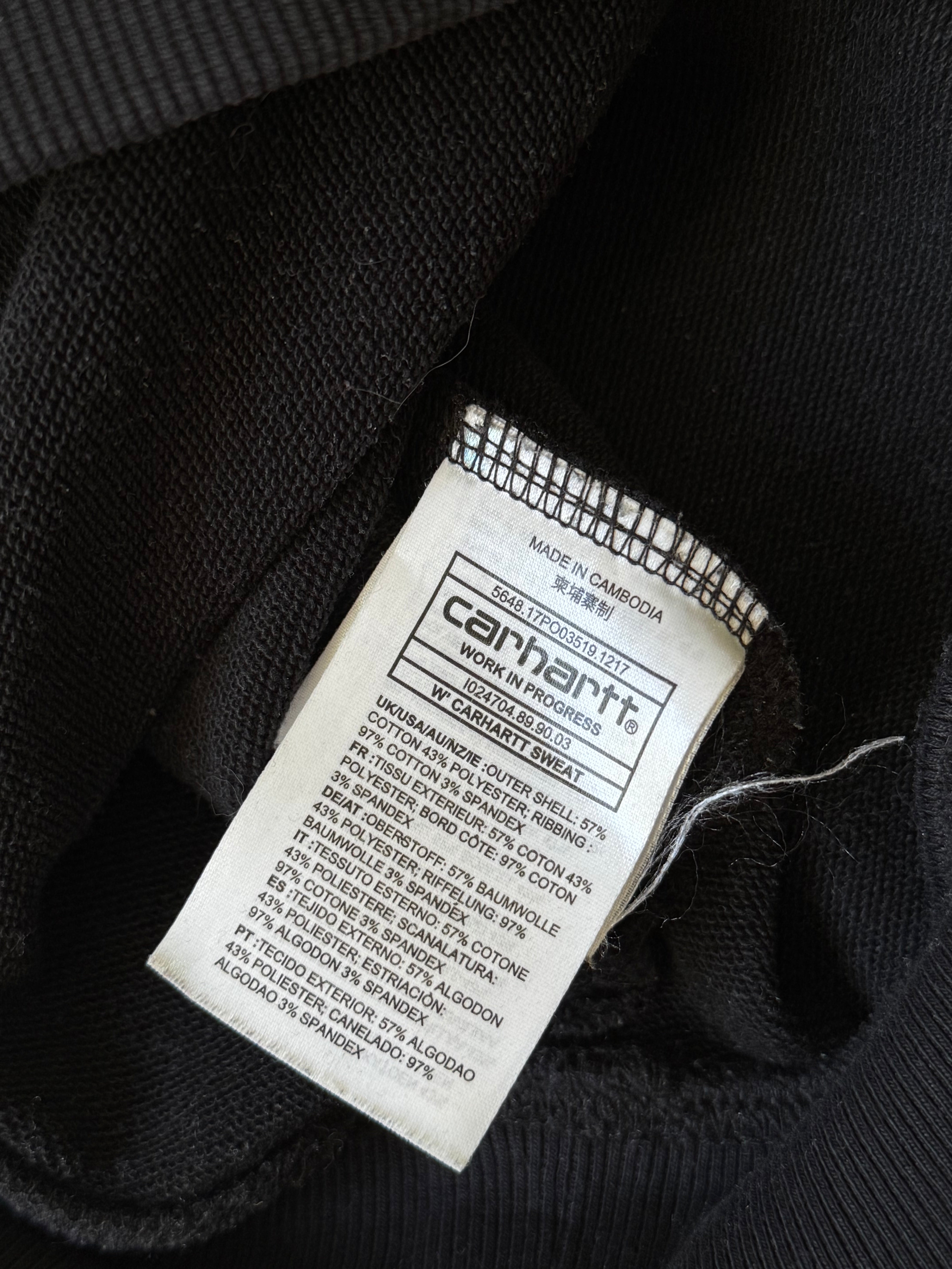 CARHARTT BLACK LOGO SWEATSHIRT