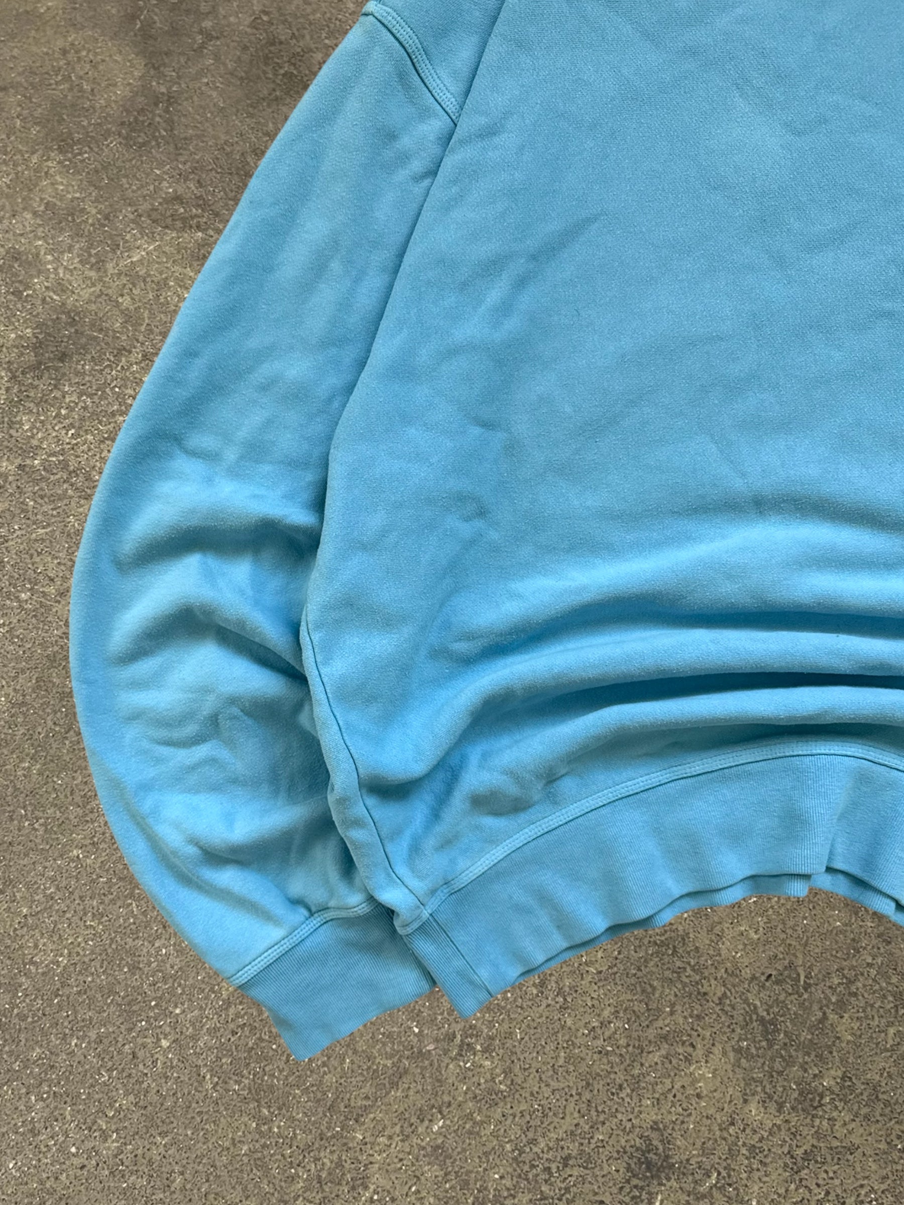 STÜSSY BLUE STOCK LOGO SWEATSHIRT