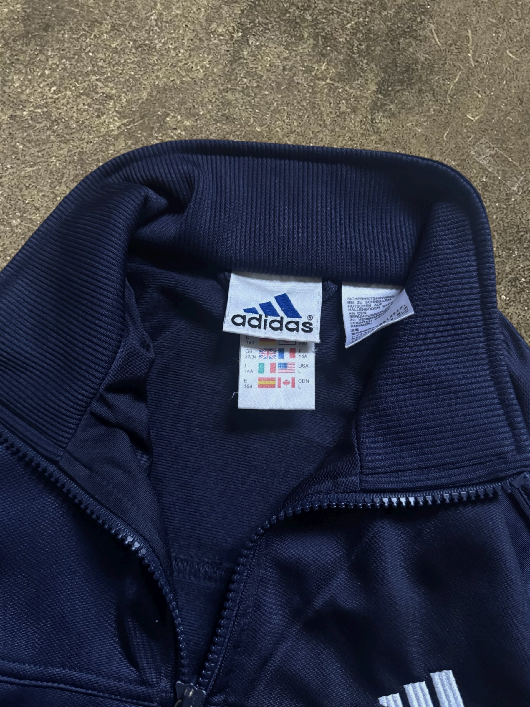 VINTAGE 90S NAVY ADIDAS TRACK JACKET