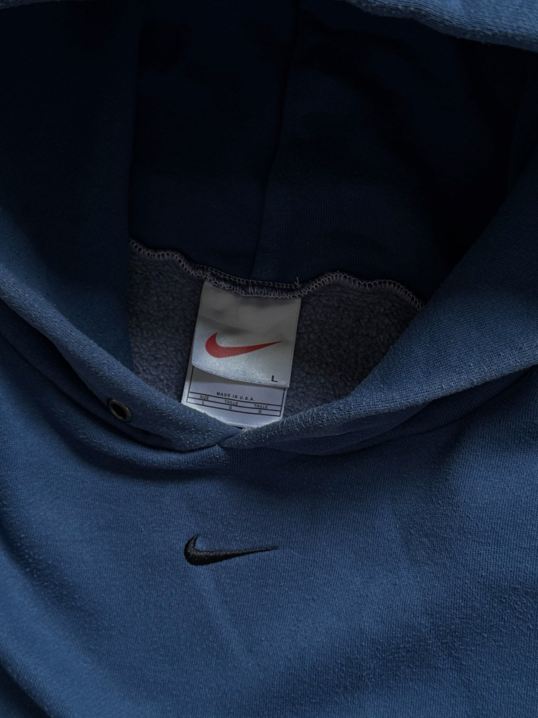 RARE VINTAGE 90S NIKE MIDDLE SWOOSH HOODIE