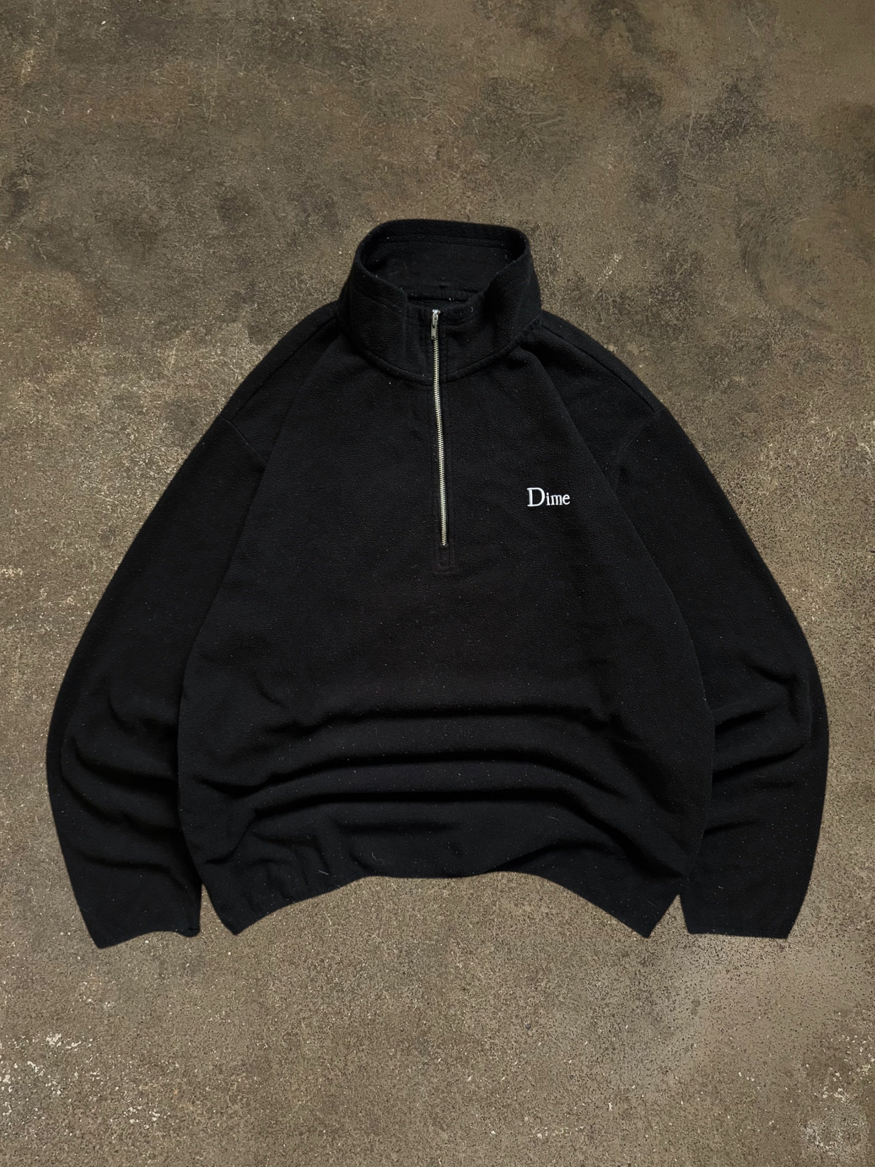 DIME LITTLE LOGO QUARTER-ZIP FLEECE