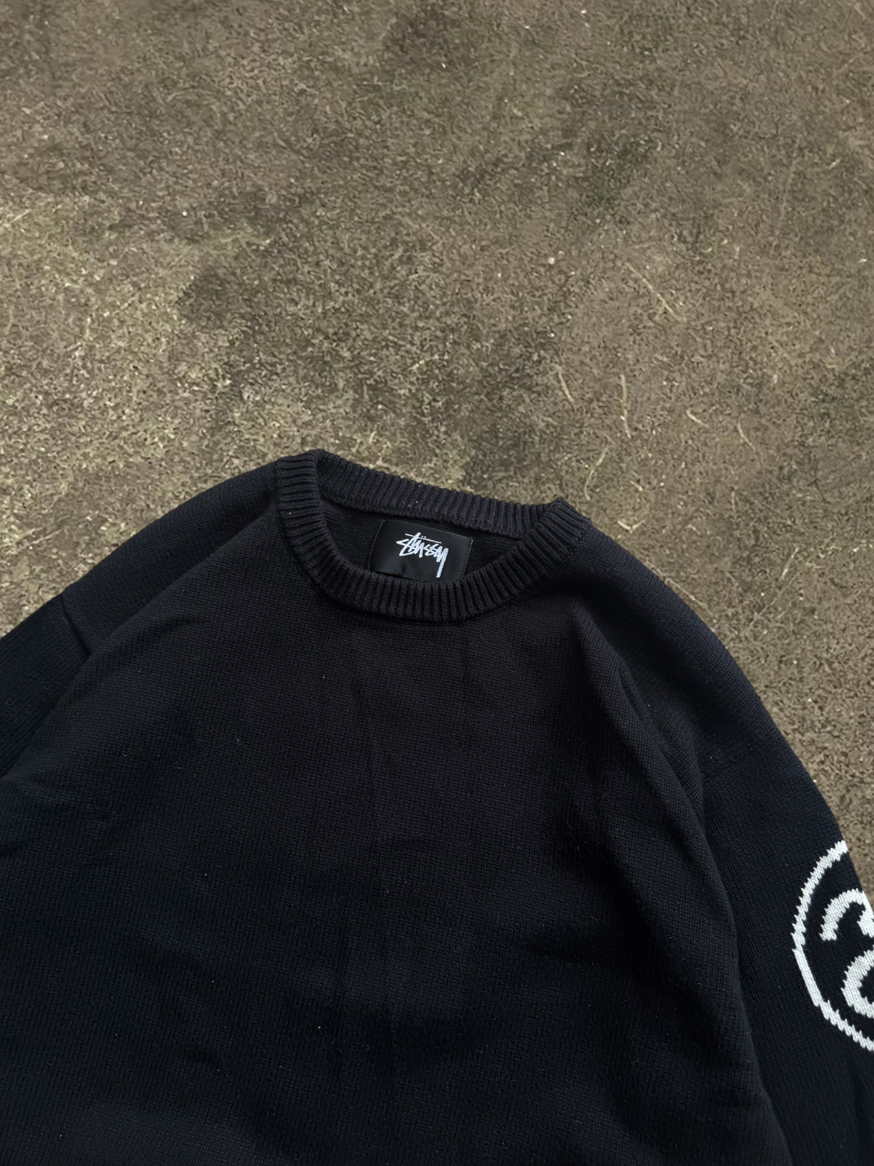 STÜSSY BLACK SS-LINK KNIT