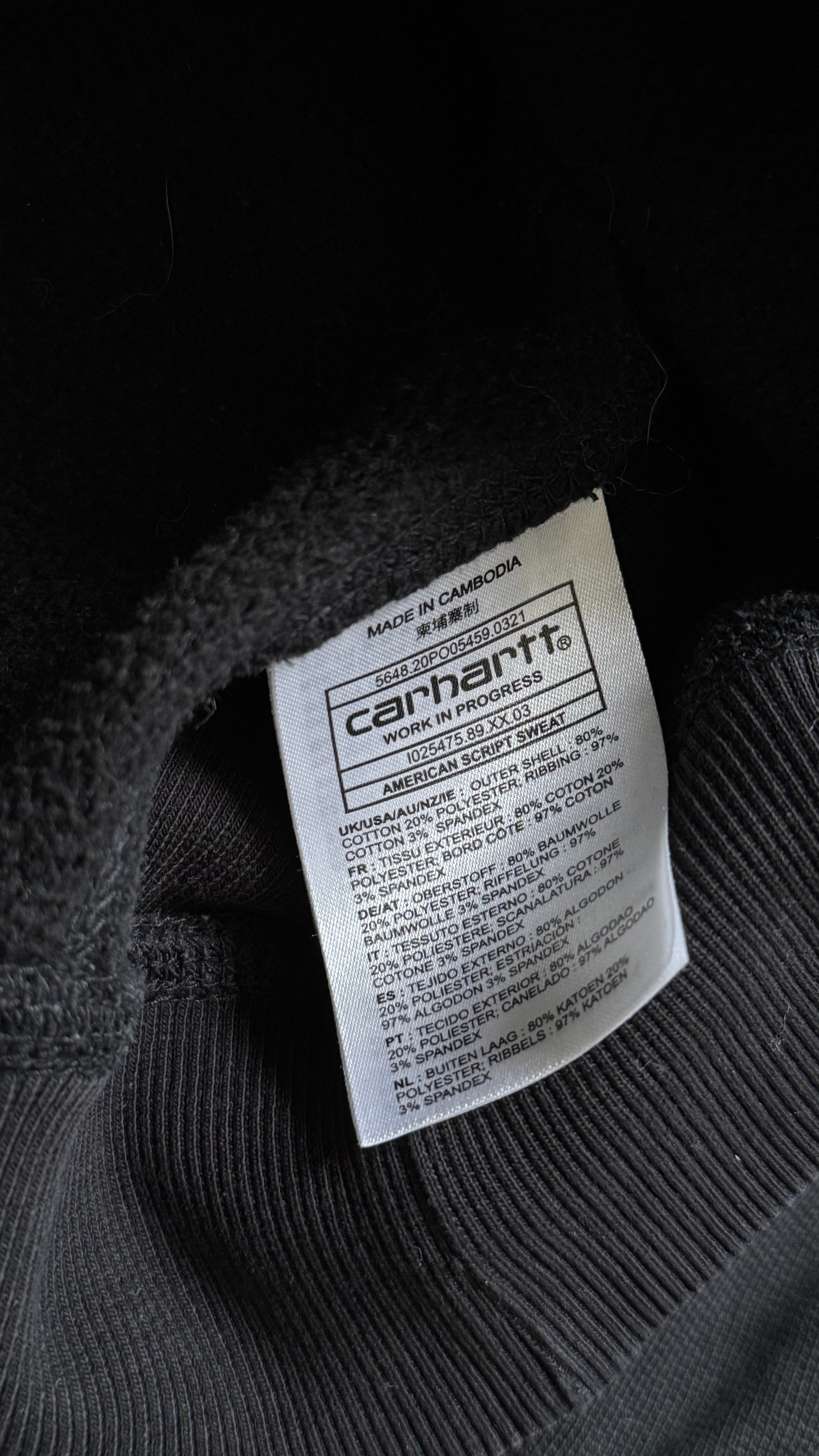 CARHARTT AMERICAN SCRIPT SWEATSHIRT
