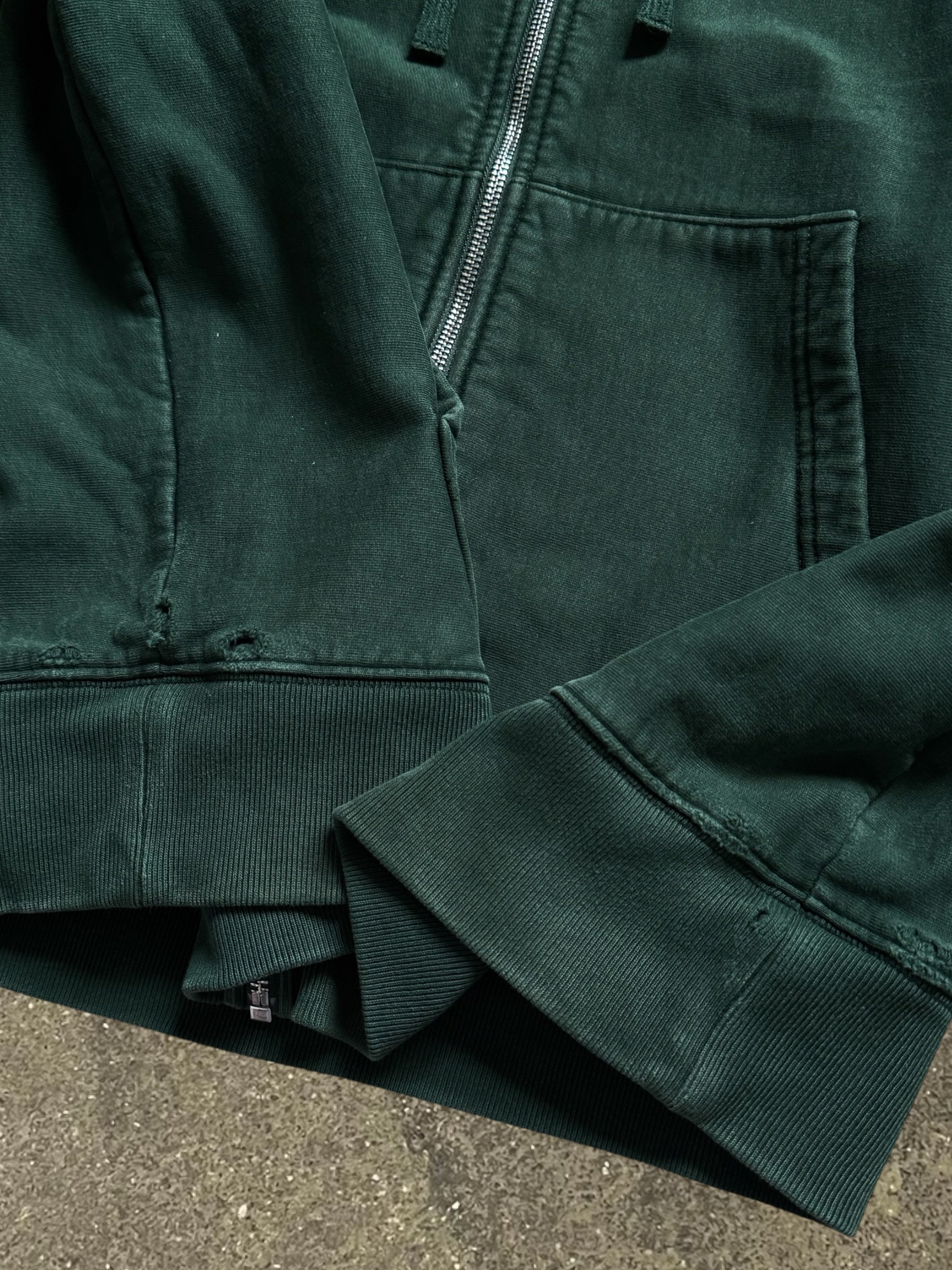 STÜSSY STOCK LOGO ZIP-UP HOODIE