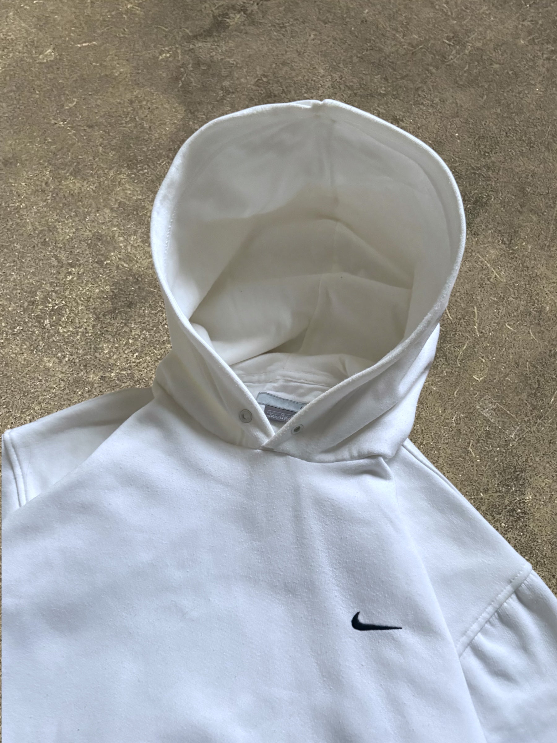 VINTAGE 00S NIKE MINI SWOOSH BOXY HOODIE