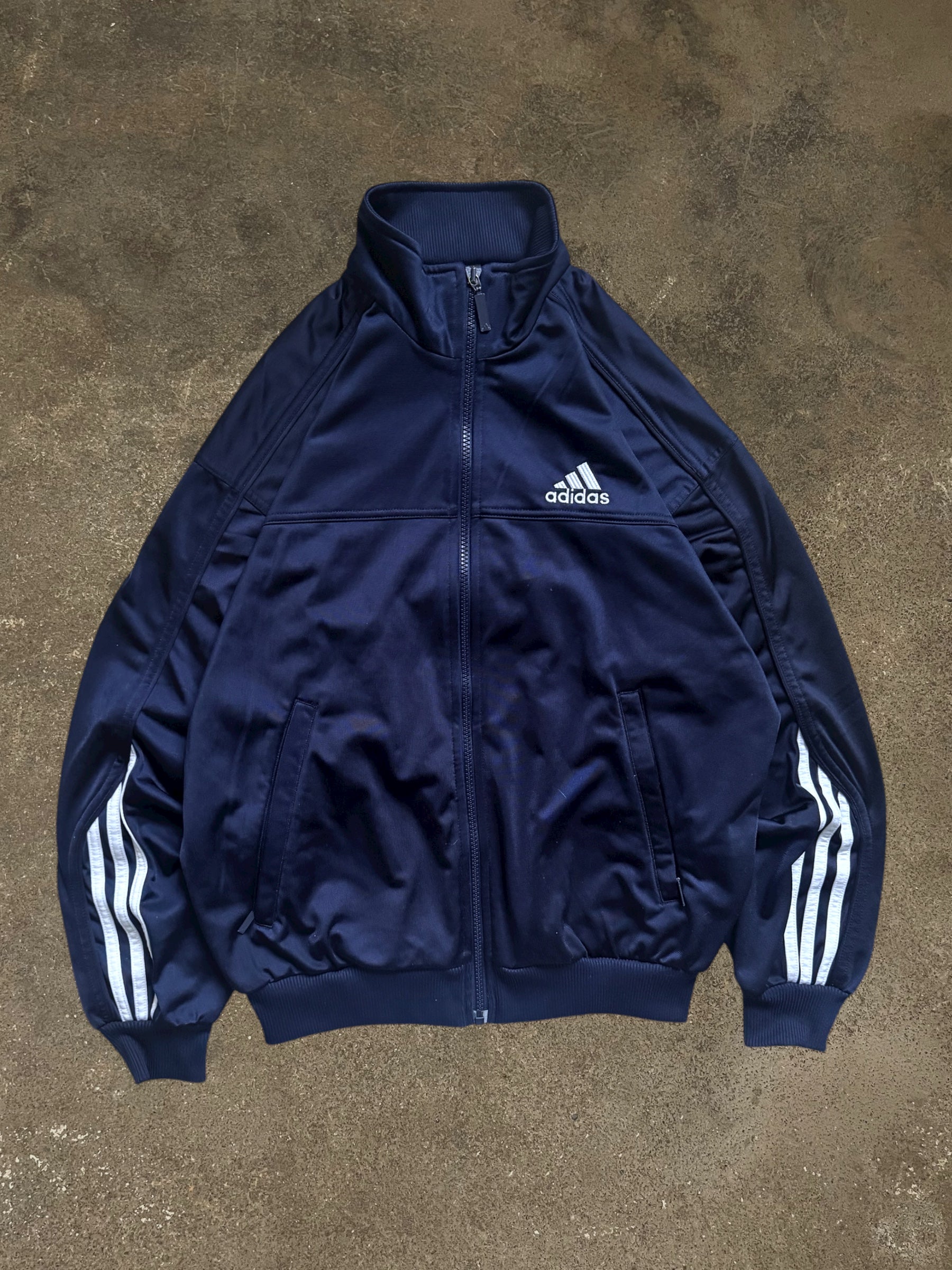 VINTAGE 90S NAVY ADIDAS TRACK JACKET