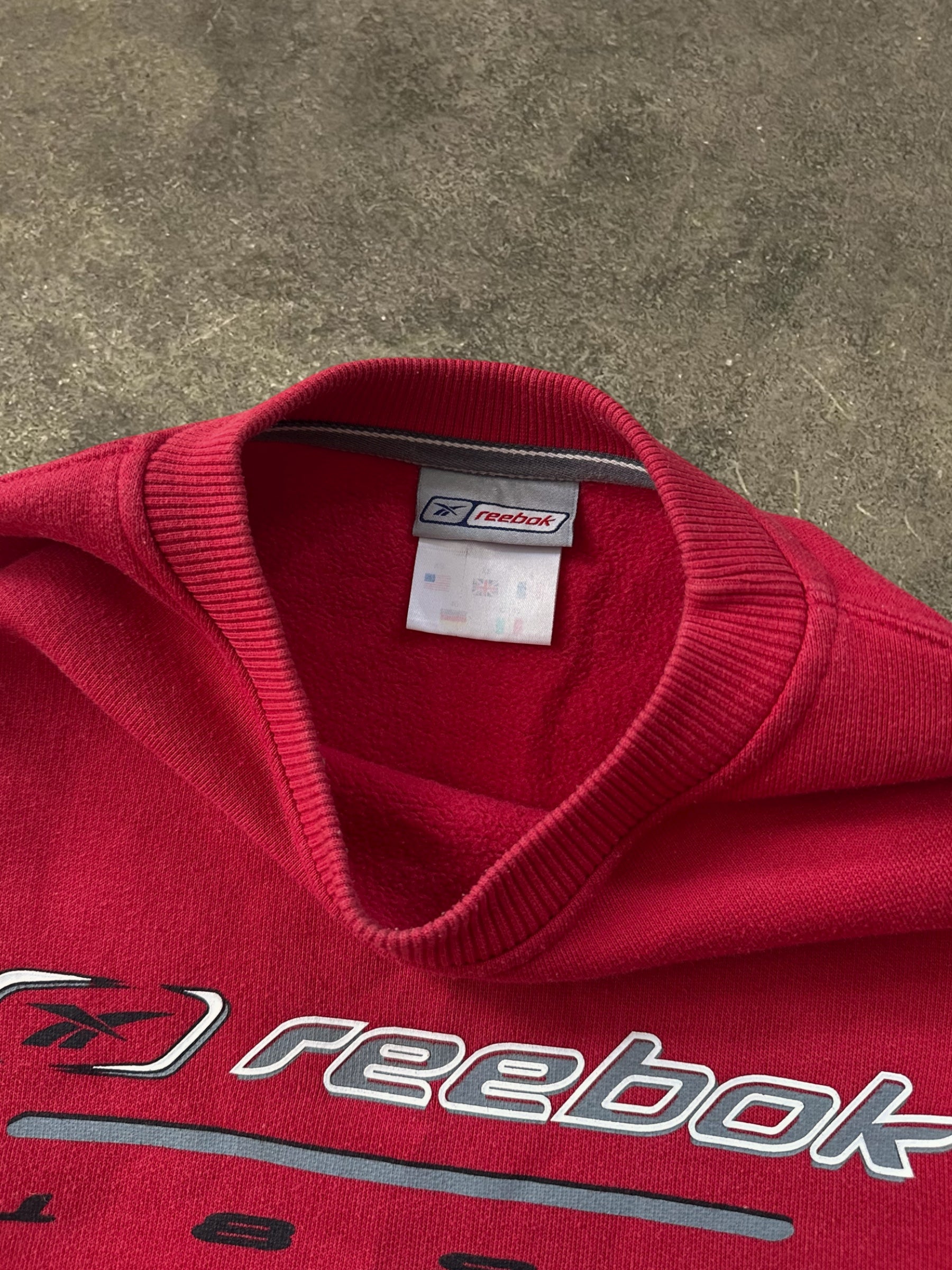 VINTAGE RED REEBOK ”1895” LOGO SWEATSHIRT