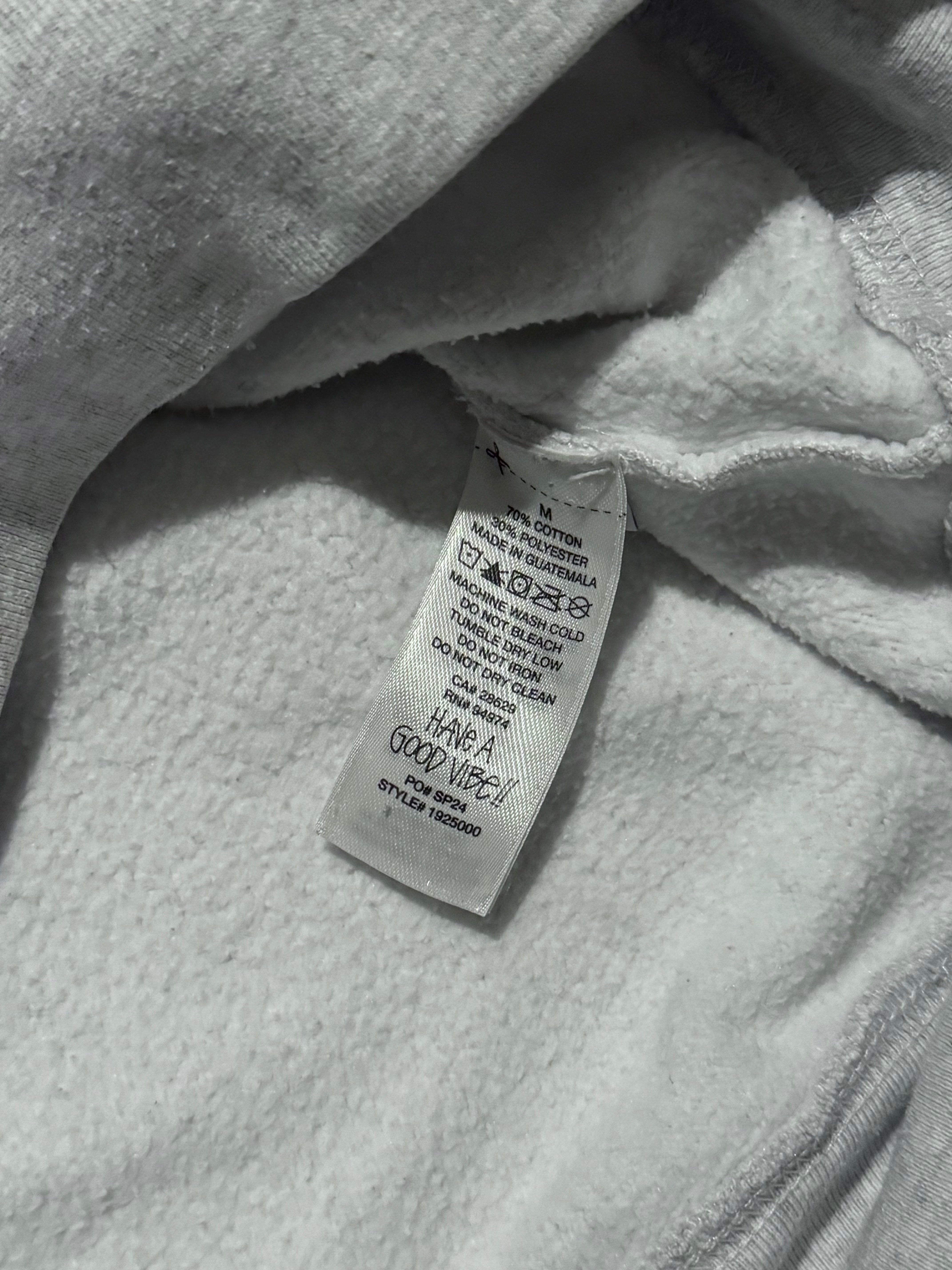 STÜSSY GREY BASIC LOGO HOODIE
