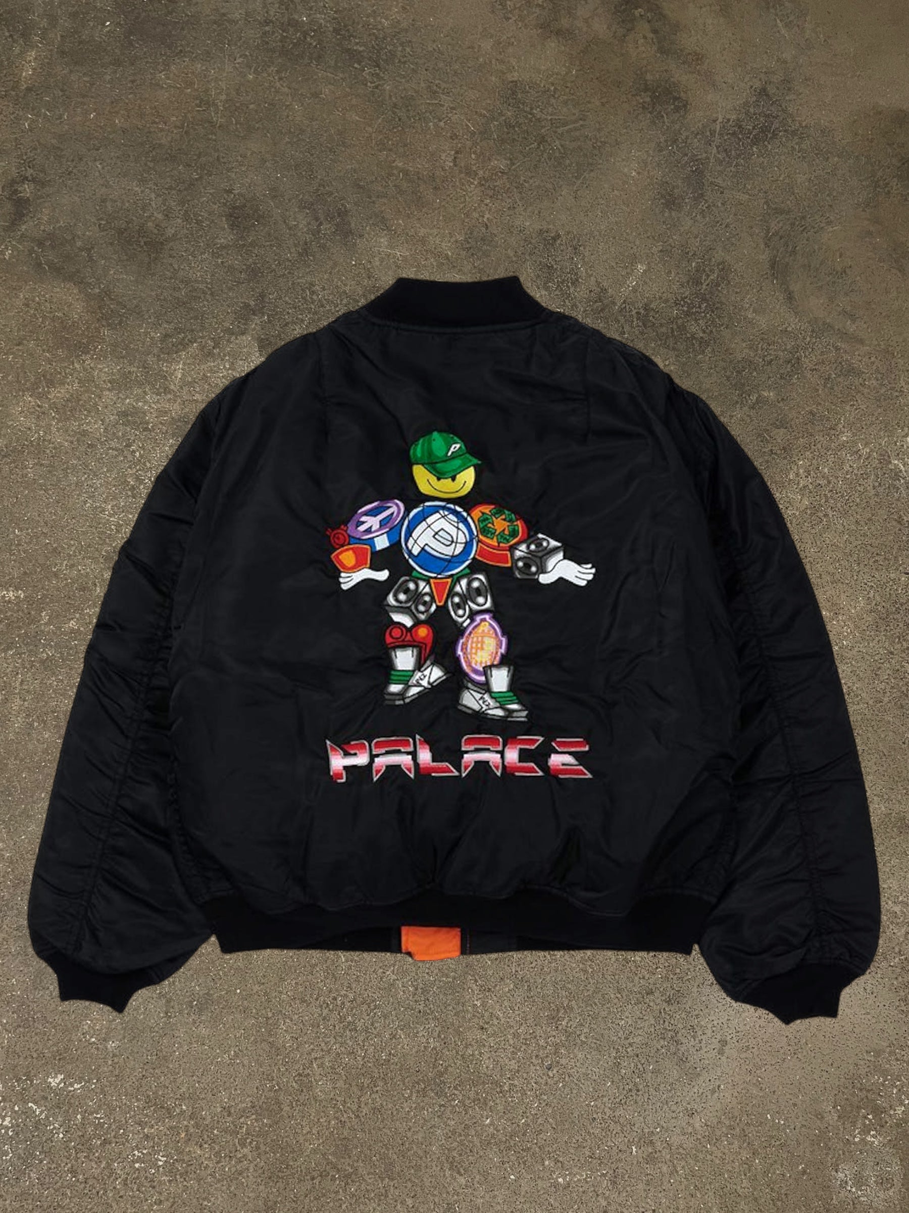 PALACE X PEZ PEZMAN MA1 BOMBER JACKET
