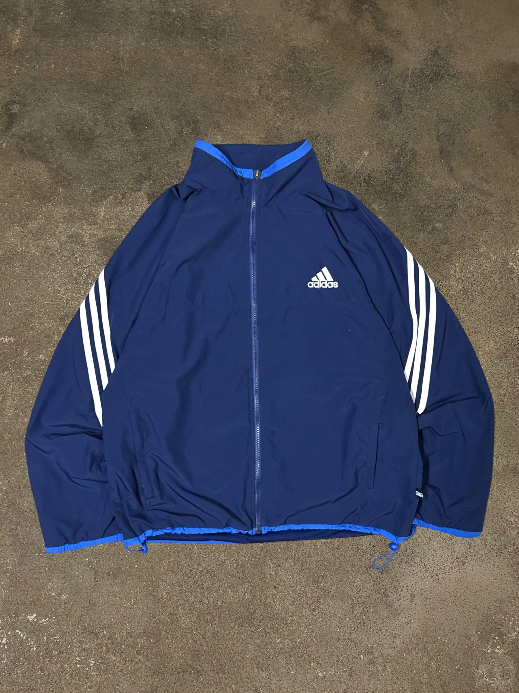 VINTAGE 90S BLUE ADIDAS WINDBREAKER