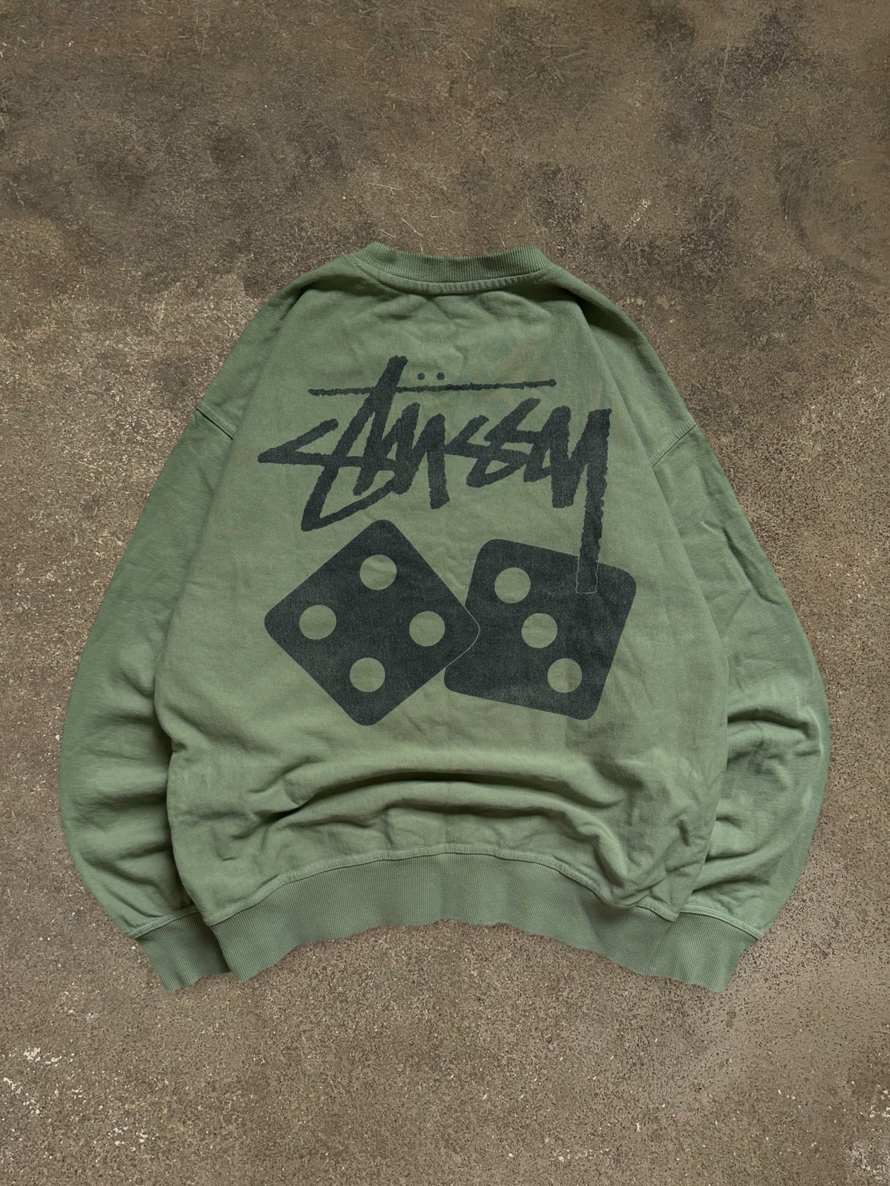 STÜSSY DICE PIGMENT DYED SWEATSHIRT
