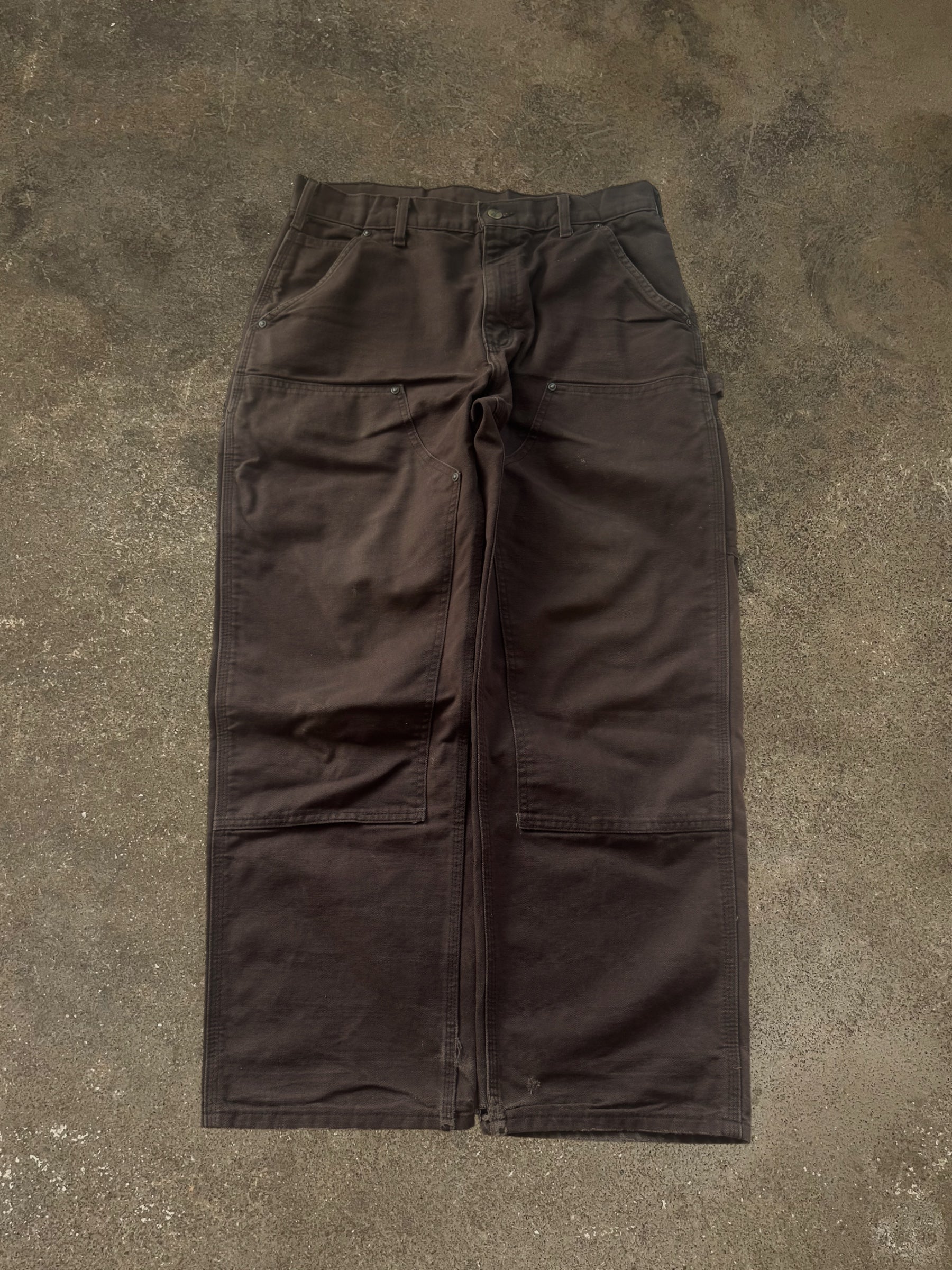 VINTAGE CARHARTT BROWN DOUBLE KNEE JEANS