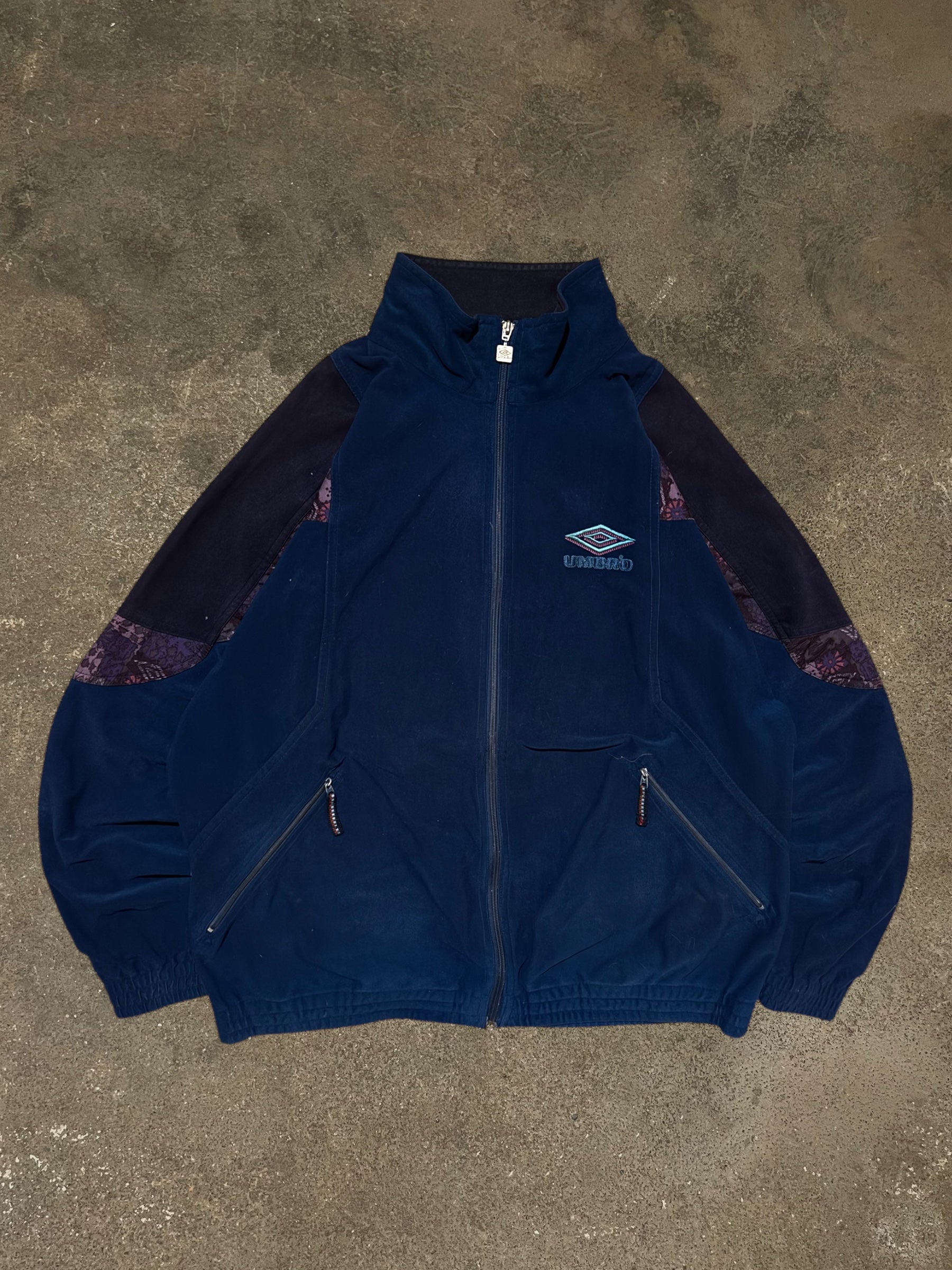 RARE VINTAGE 90S UMBRO FLEECE ZIP-UP JACKET