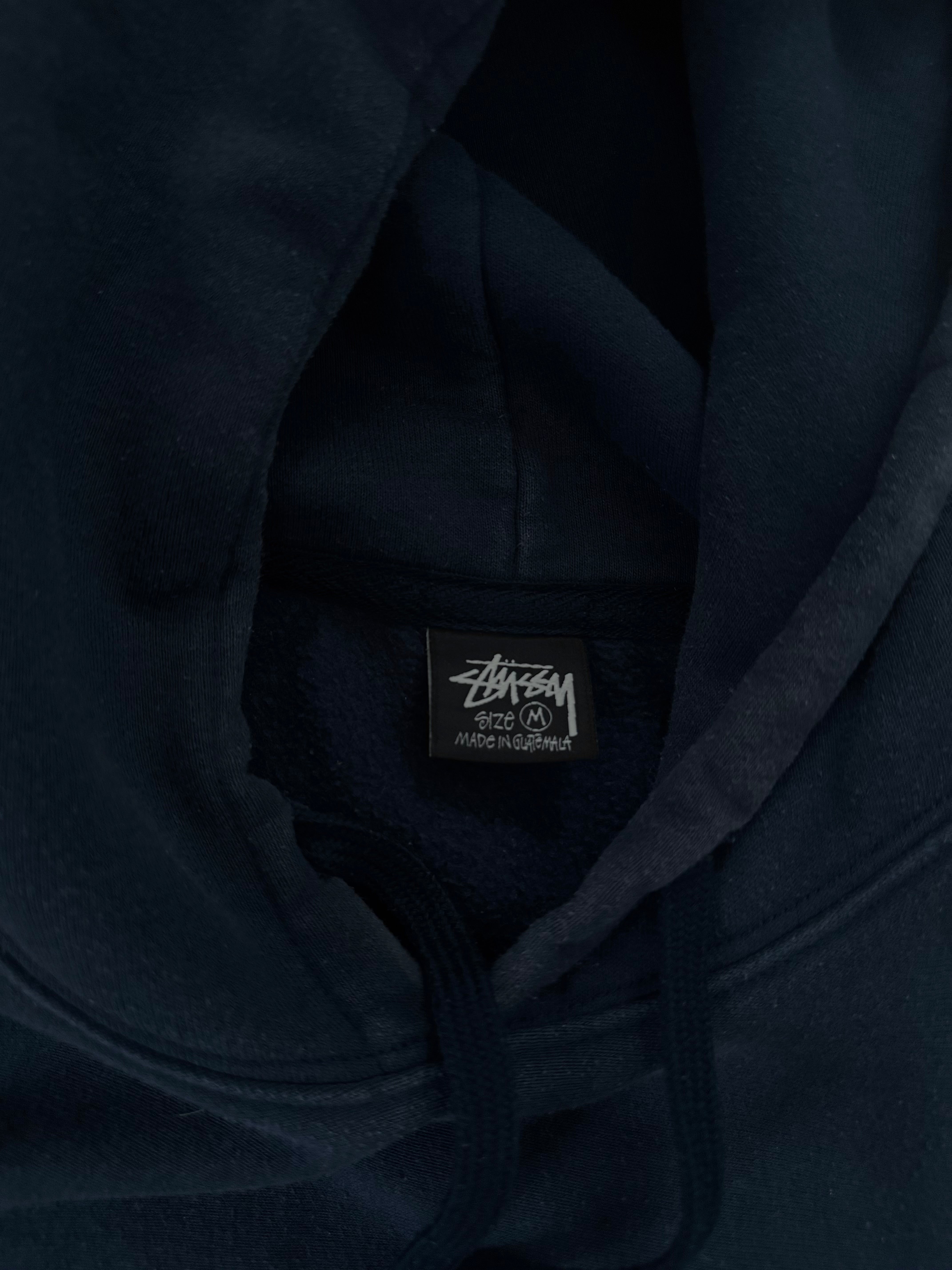 STÜSSY NAVY BASIC LOGO HOODIE