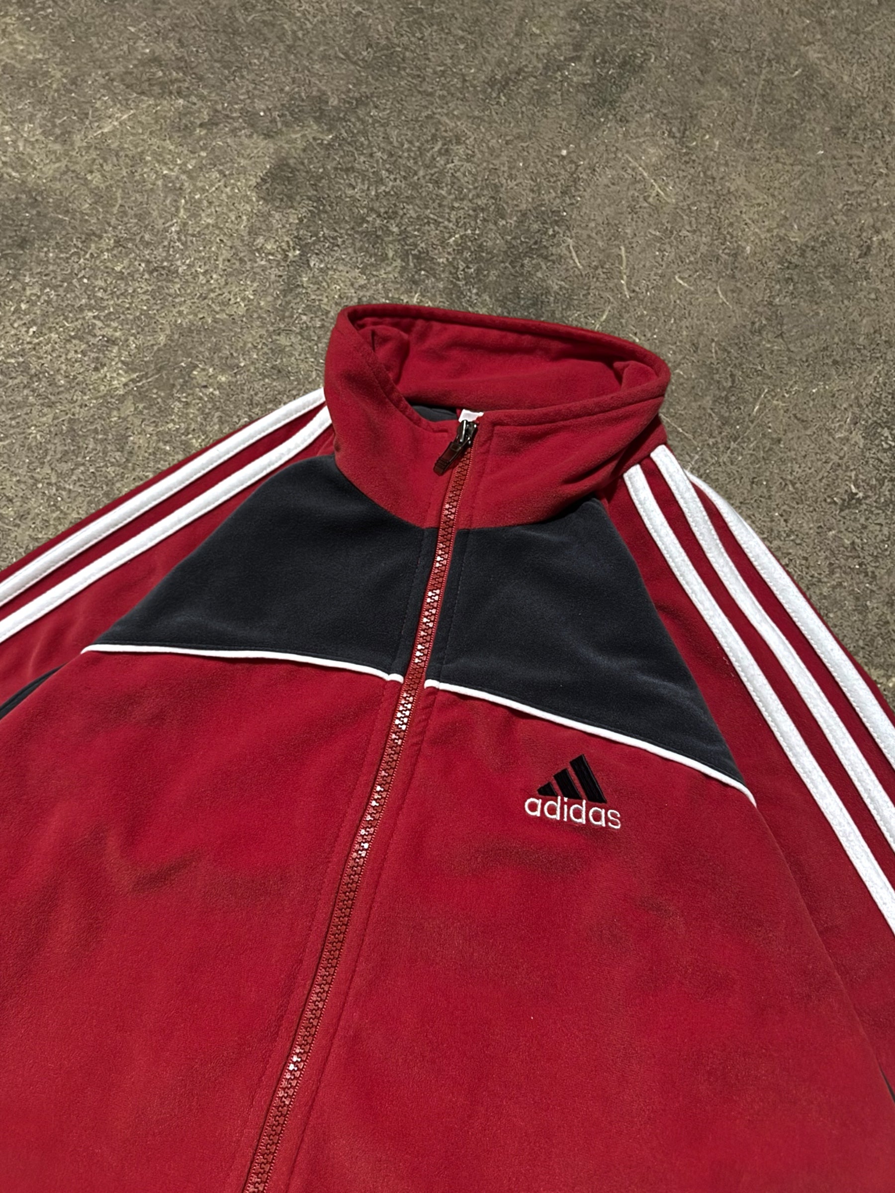 VINTAGE 00S ADIDAS FLEECE TRACK JACKET