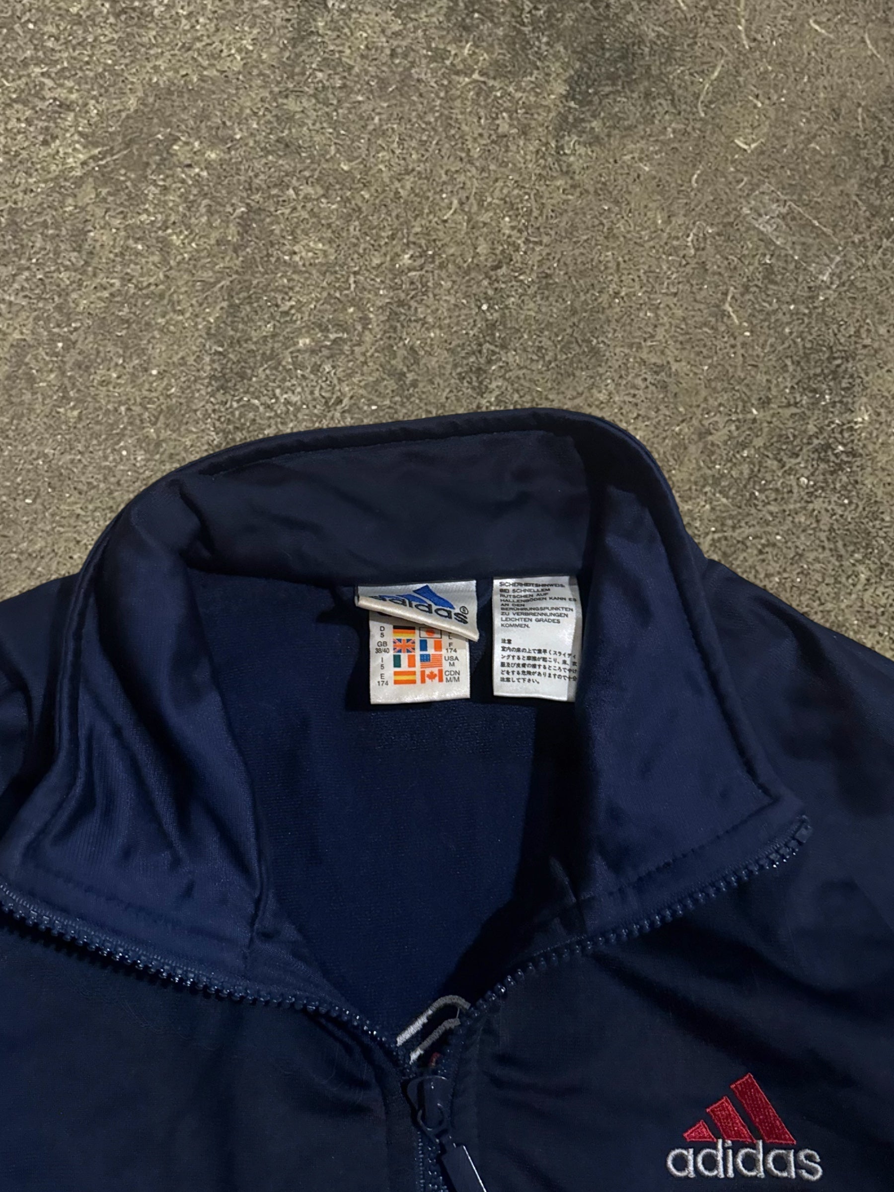 VINTAGE 90S NAVY/RED TRACK JACKET