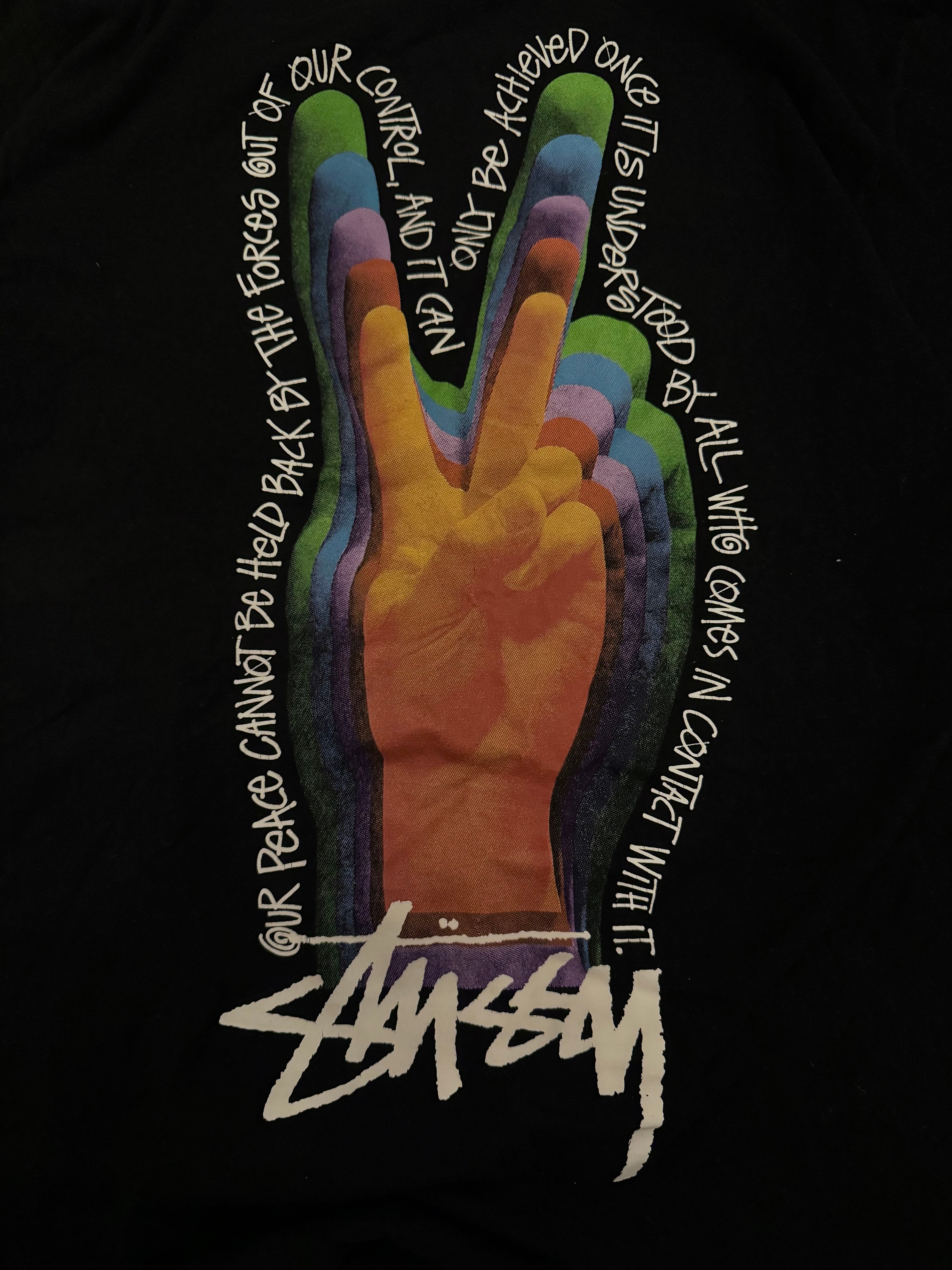 STÜSSY PEACE SIGN T-SHIRT