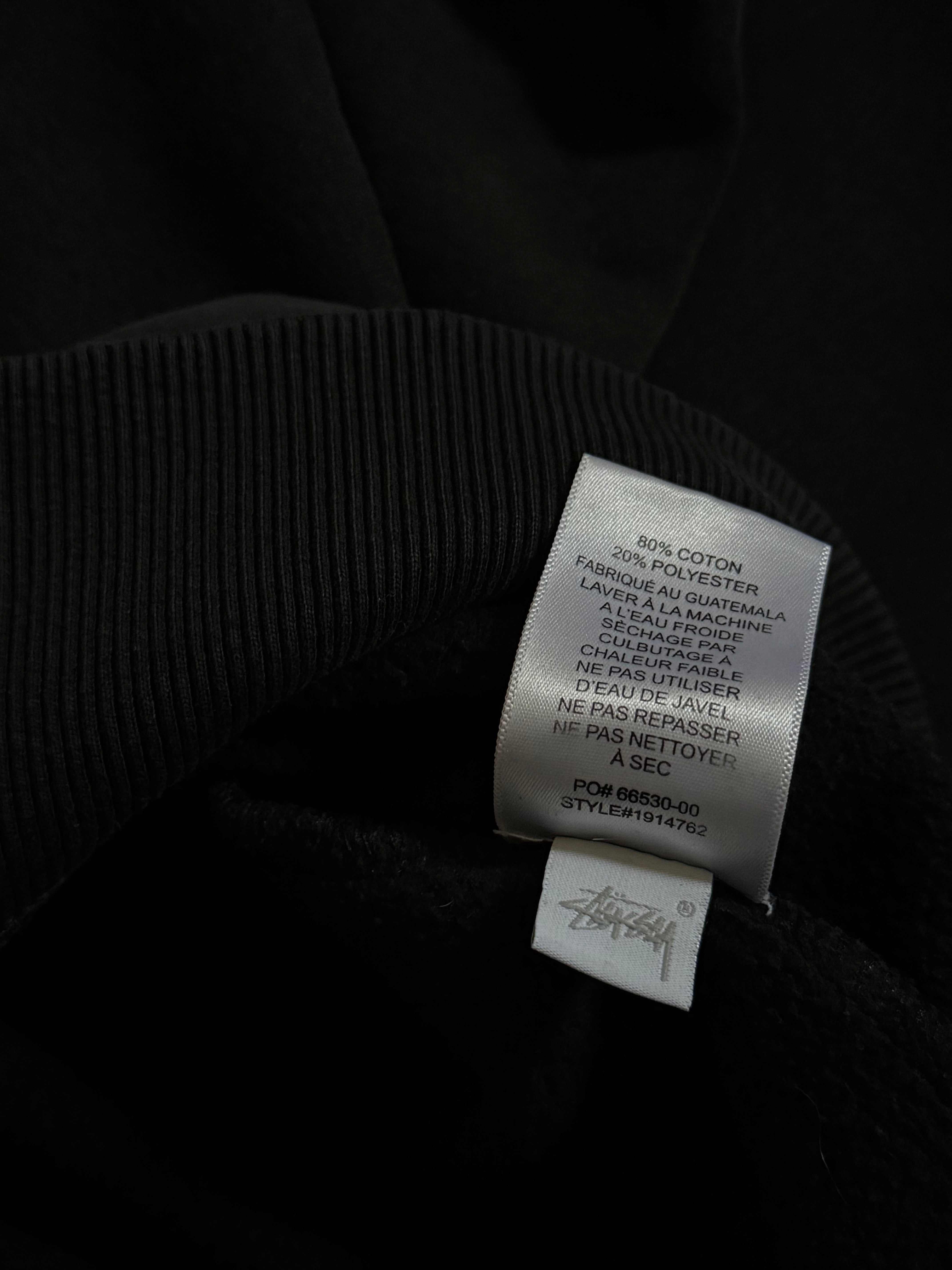 STÜSSY BLACK BASIC LOGO SWEATSHIRT