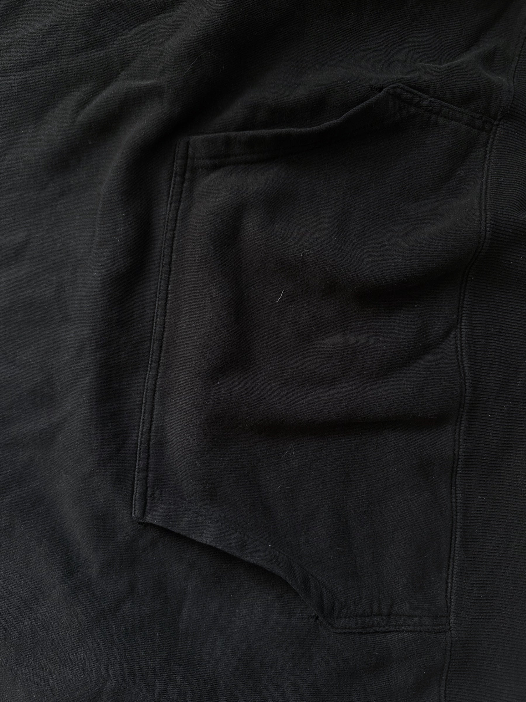 STÜSSY BLACK APPLIQUE LOGO HOODIE